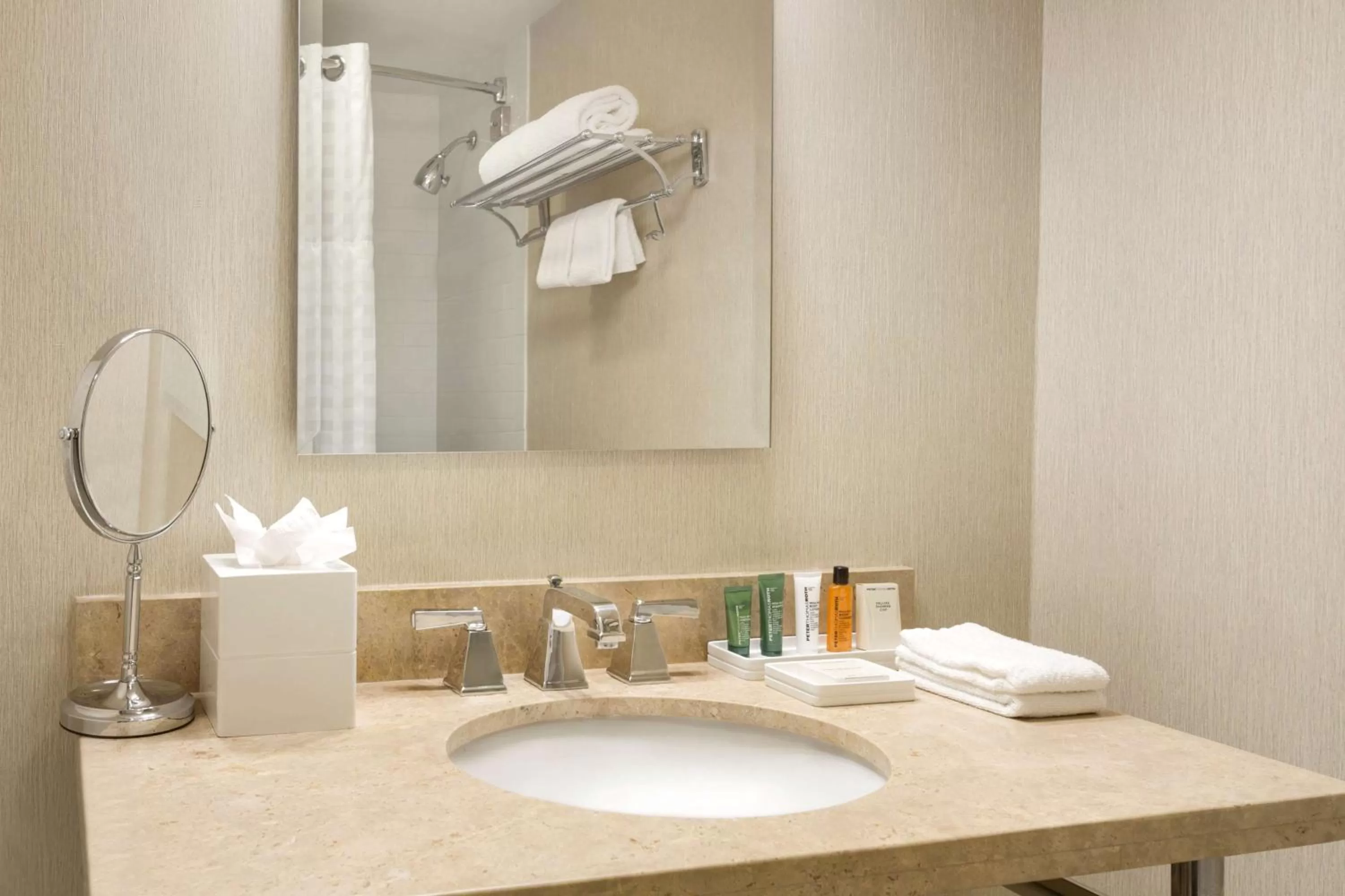 Queen Room with Mobility Accessible Bath Tub in Hilton Meadowlands