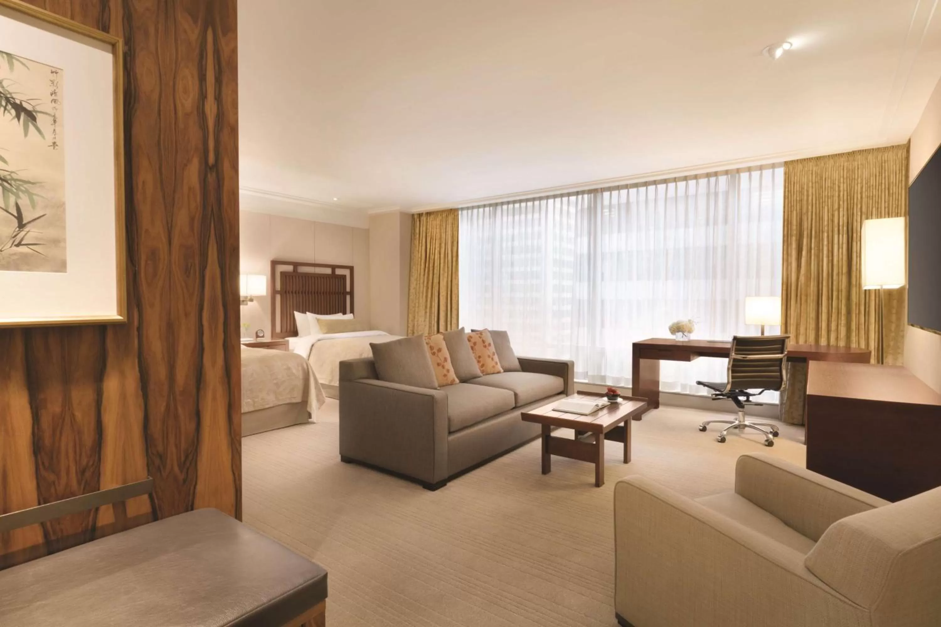 Living room in Shangri-La Vancouver