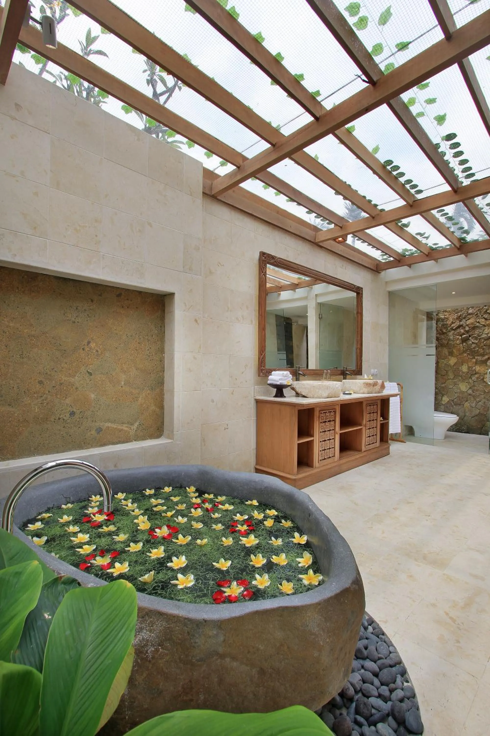 Bathroom in Graha Sandat Villas by GenuineHost