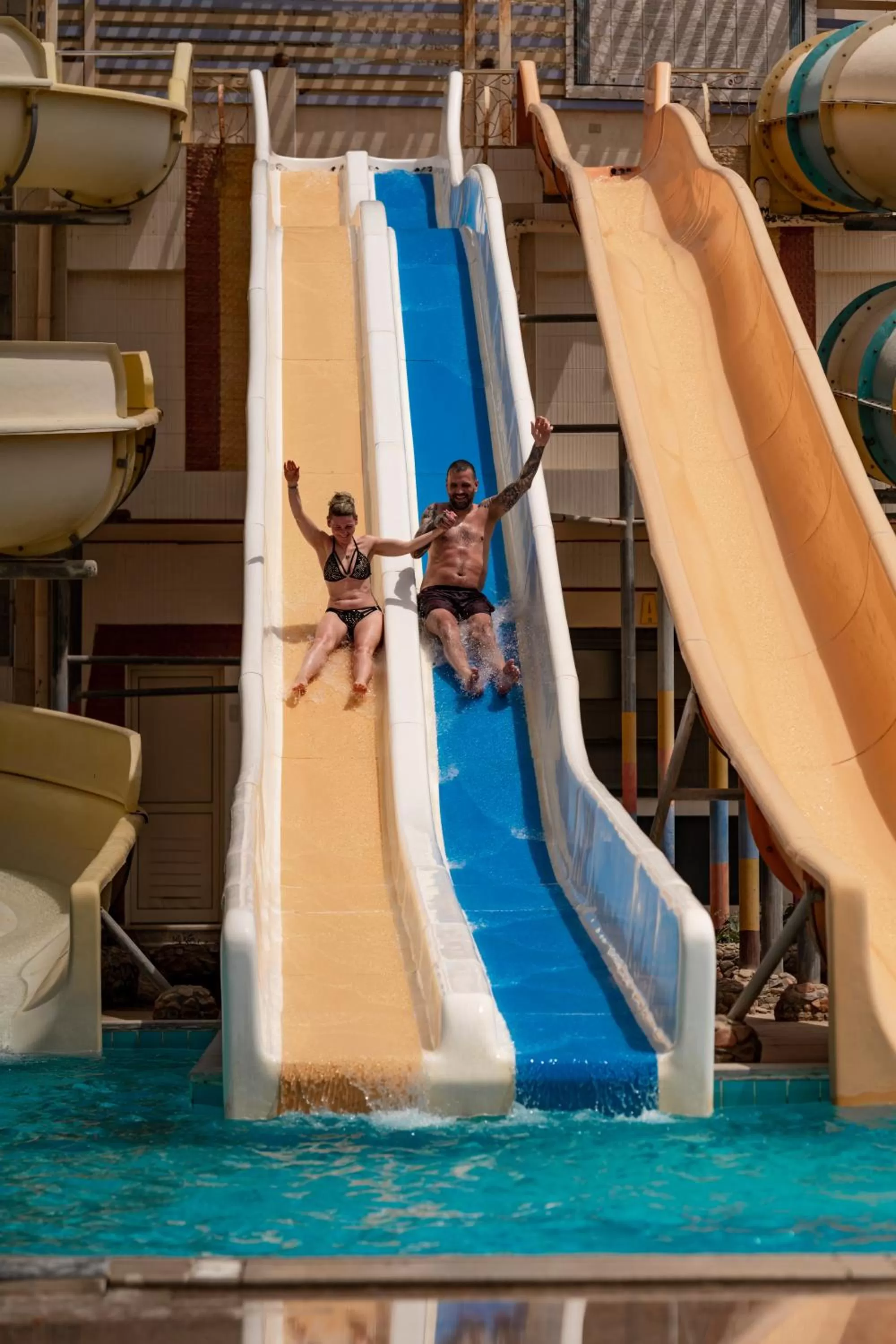 Aqua park in King Tut Aqua Park Beach Resort