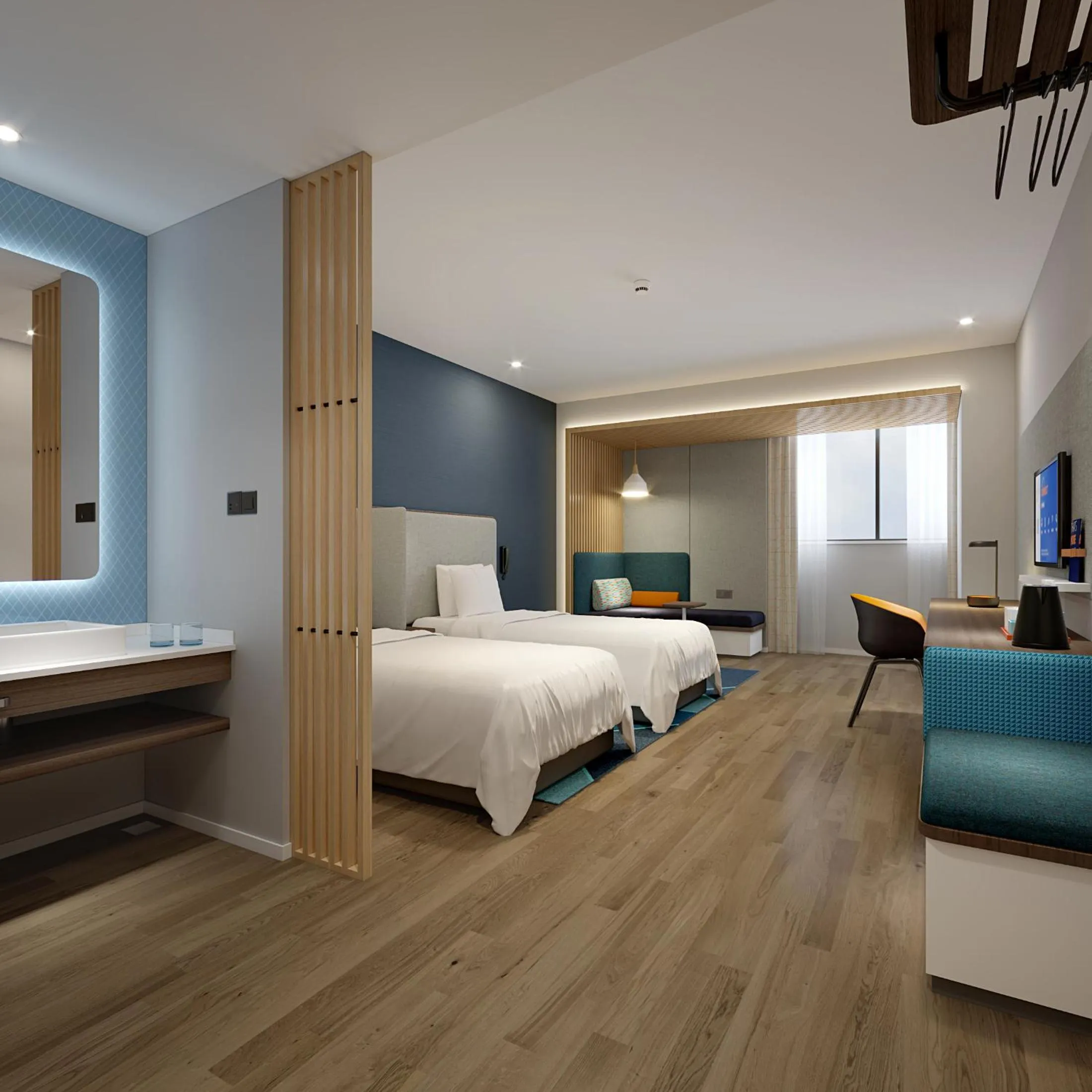 Bedroom, Bed in Holiday Inn Express Chongqing Airport Zone by IHG