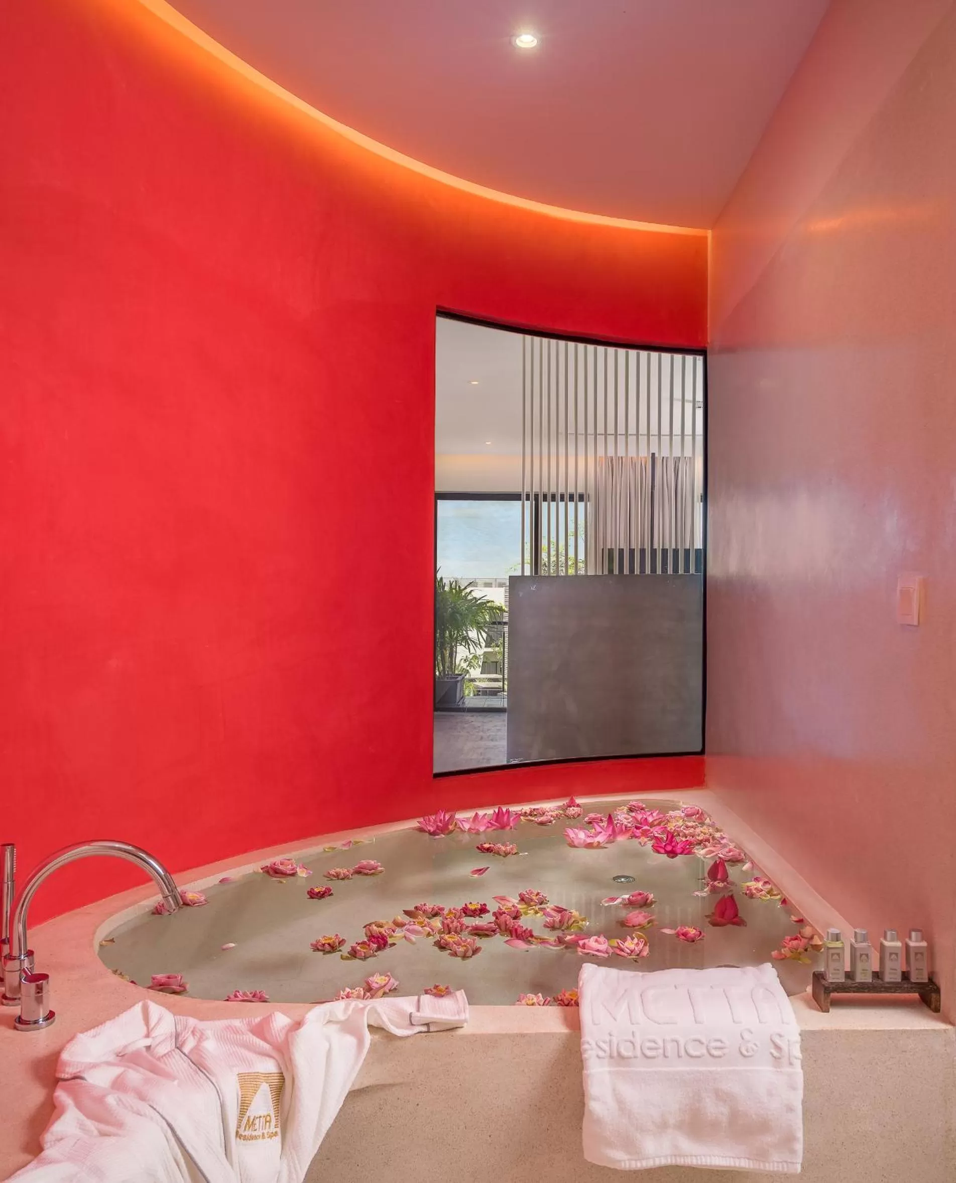 Bathroom, Bed in Metta Residence & Spa