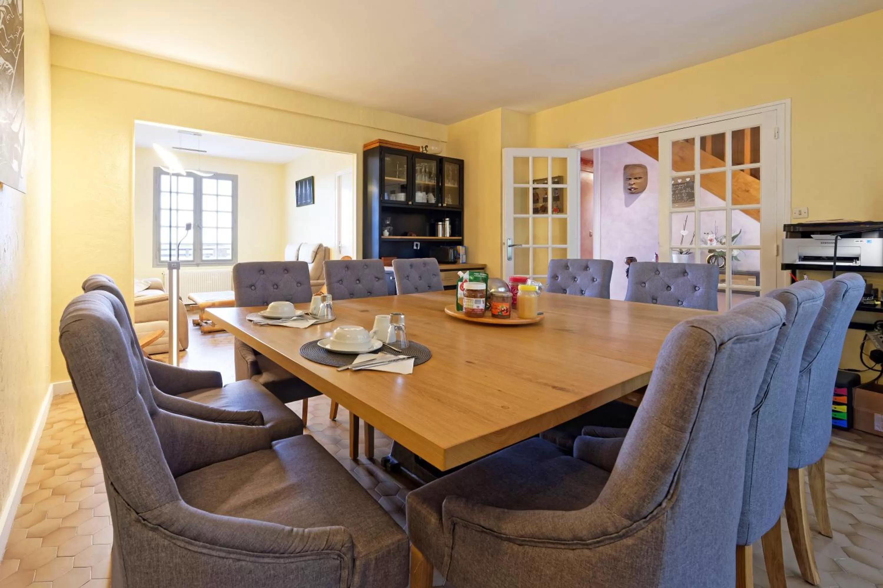 Dining area in Chambres d'hotes à Autun