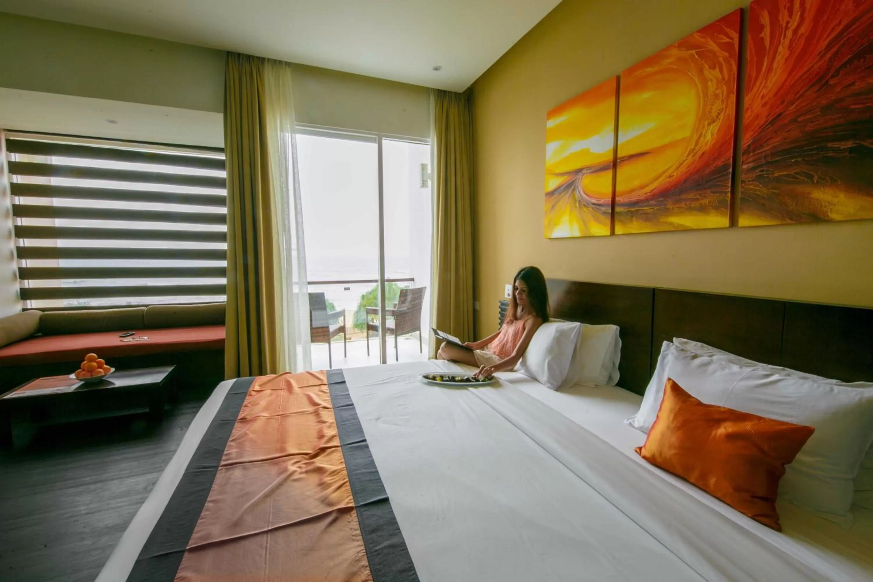 Sea view, Bed in Citrus Waskaduwa