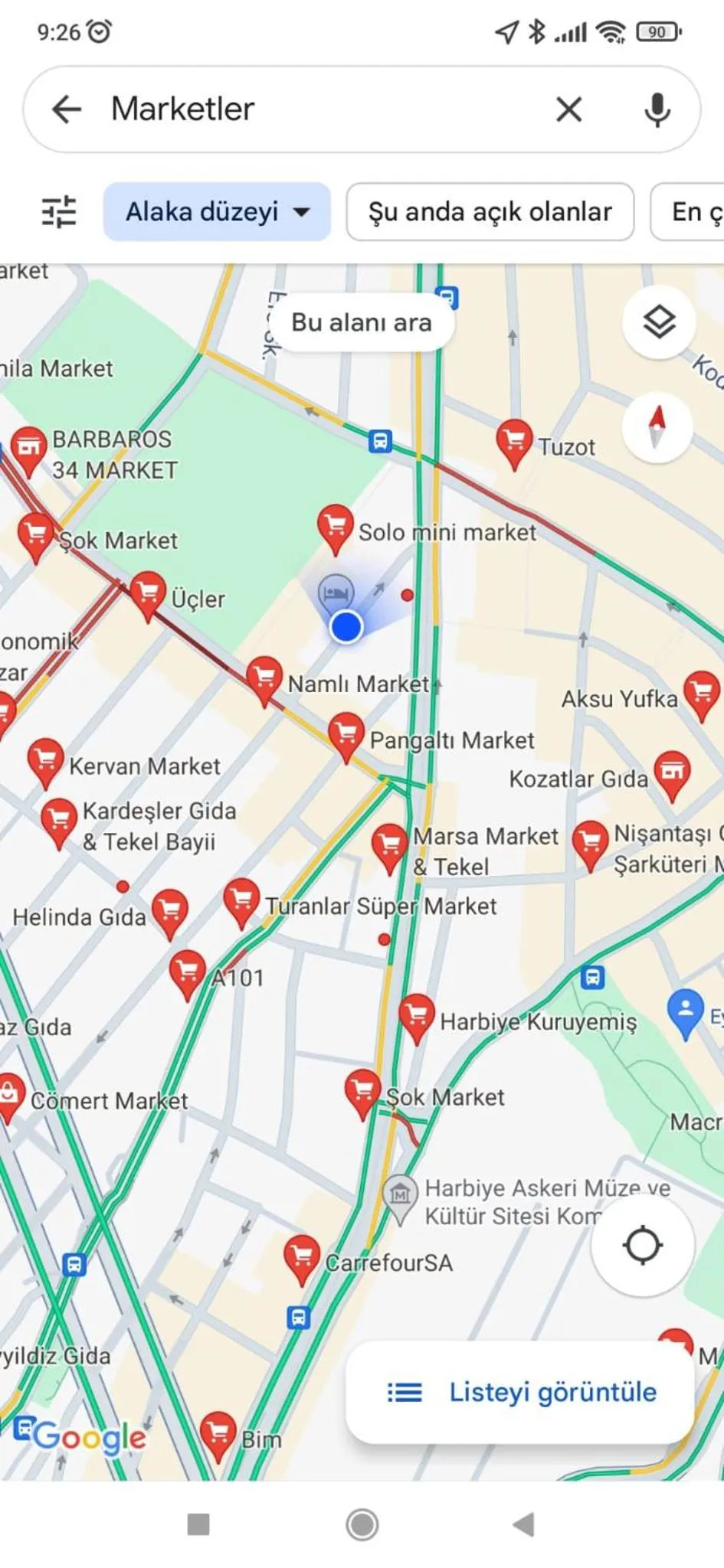 Supermarket/grocery shop in Nil Hotel İstanbul City Center