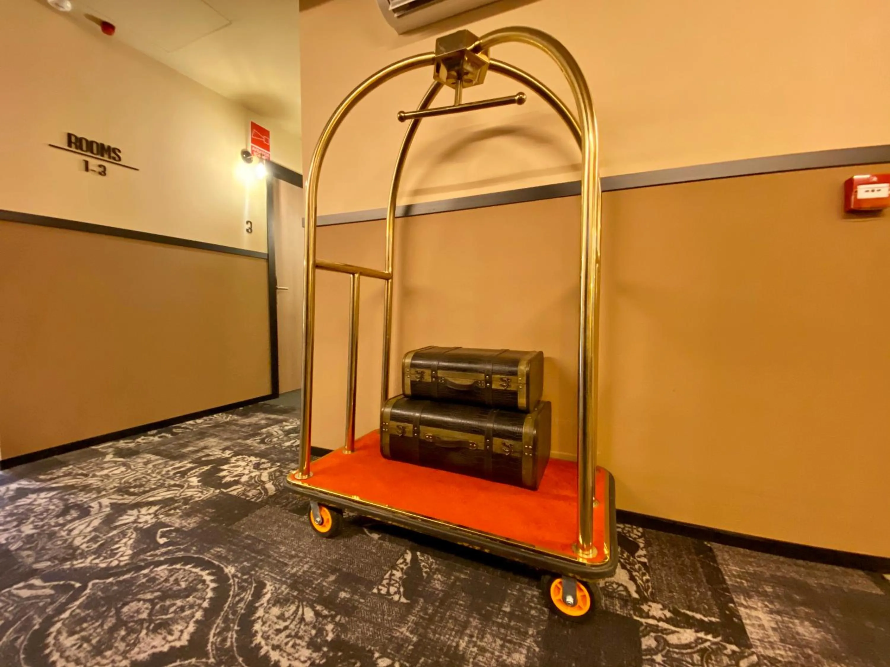 Seating area in Hografic Hotel