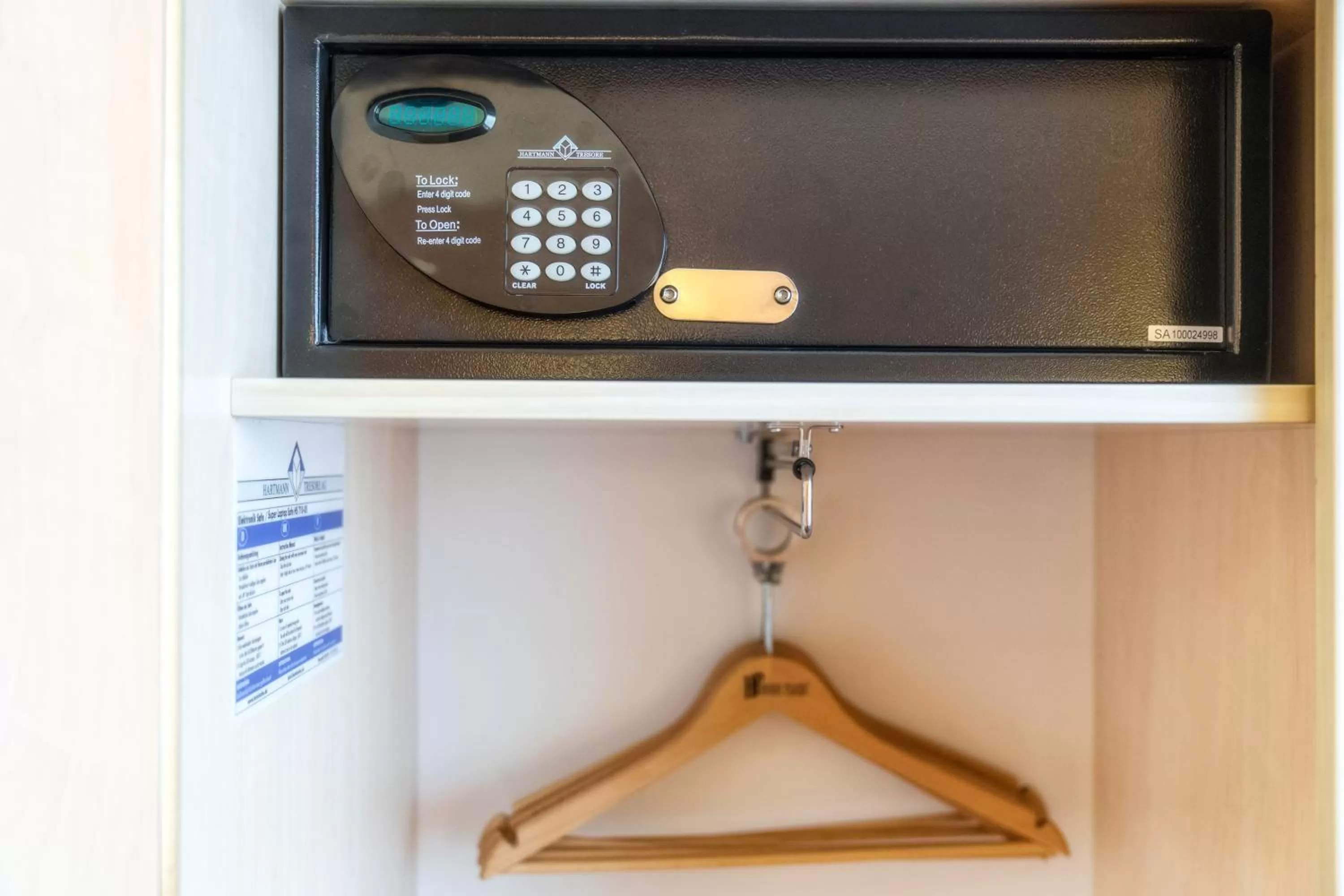 safe in HP Park Plaza