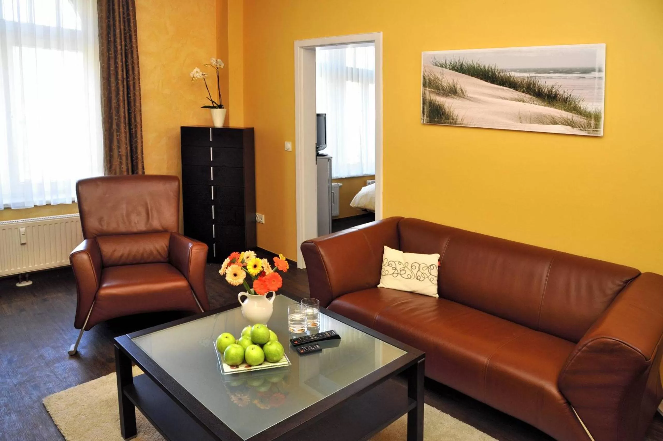 Living room, Seating Area in Villa Astoria - Suiten am Meer