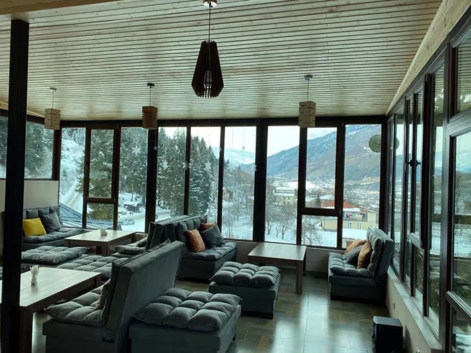 Lounge or bar in Hotel Shgedi Mestia