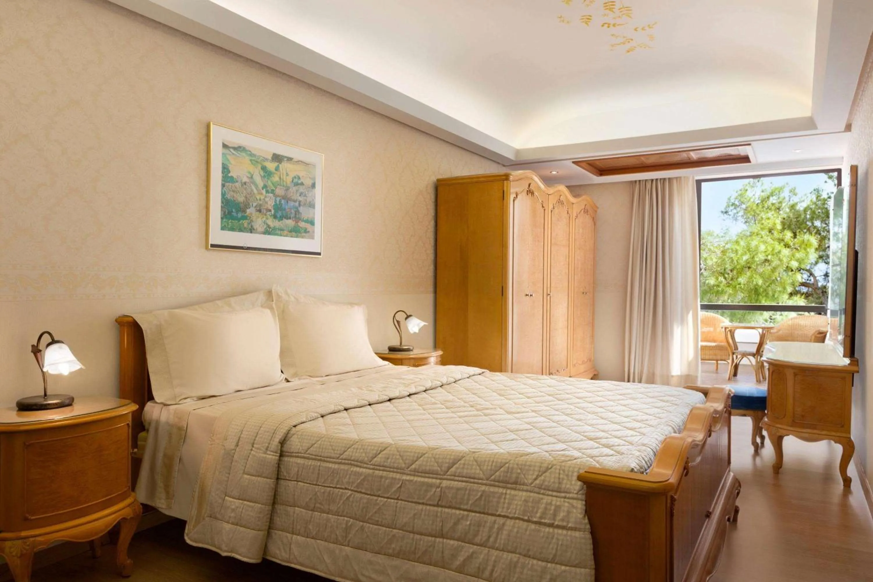 Photo of the whole room, Bed in Ramada Loutraki Poseidon Resort