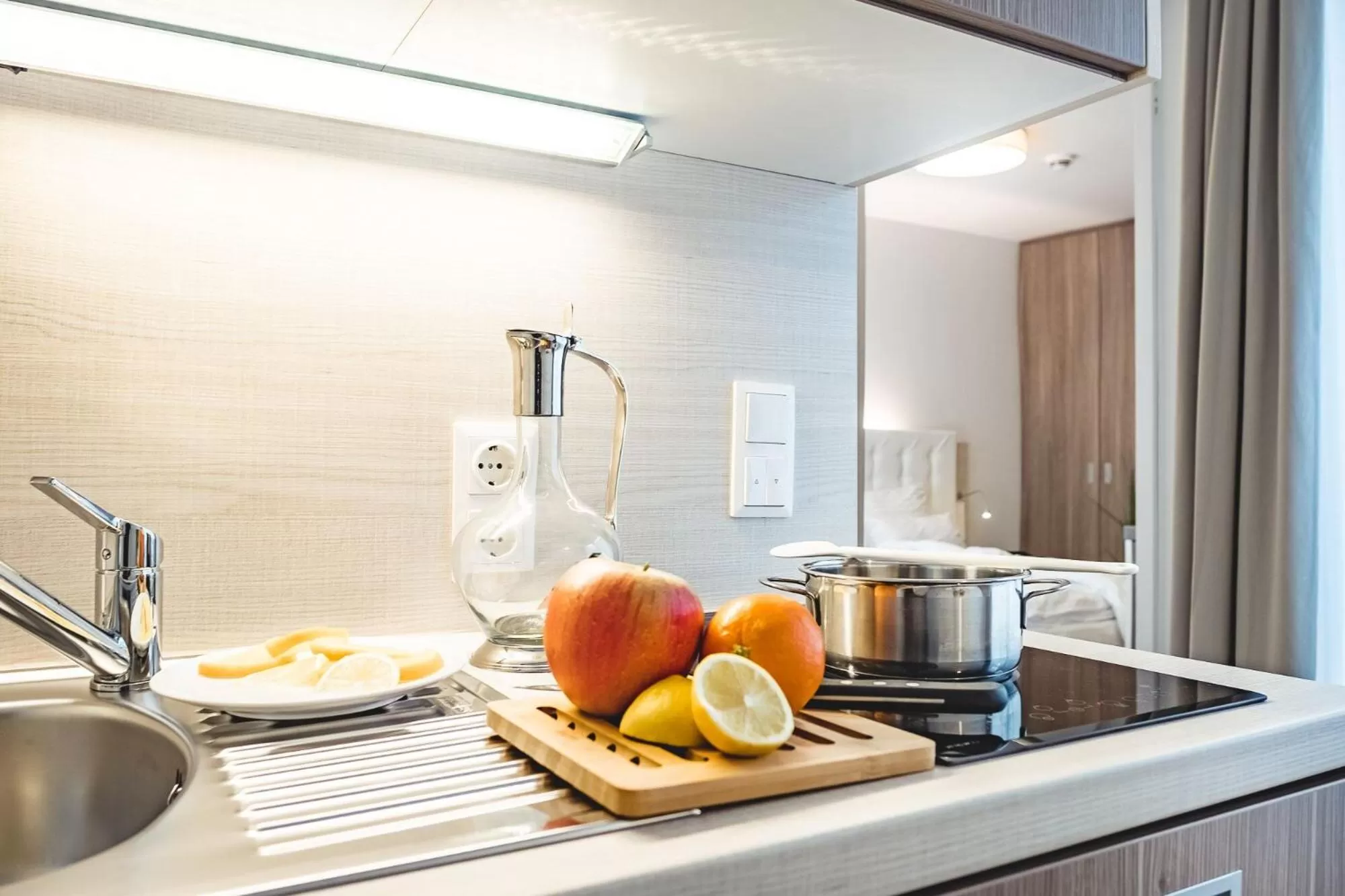 Kitchen or kitchenette in Oliver Urban I Self check-in Apartments