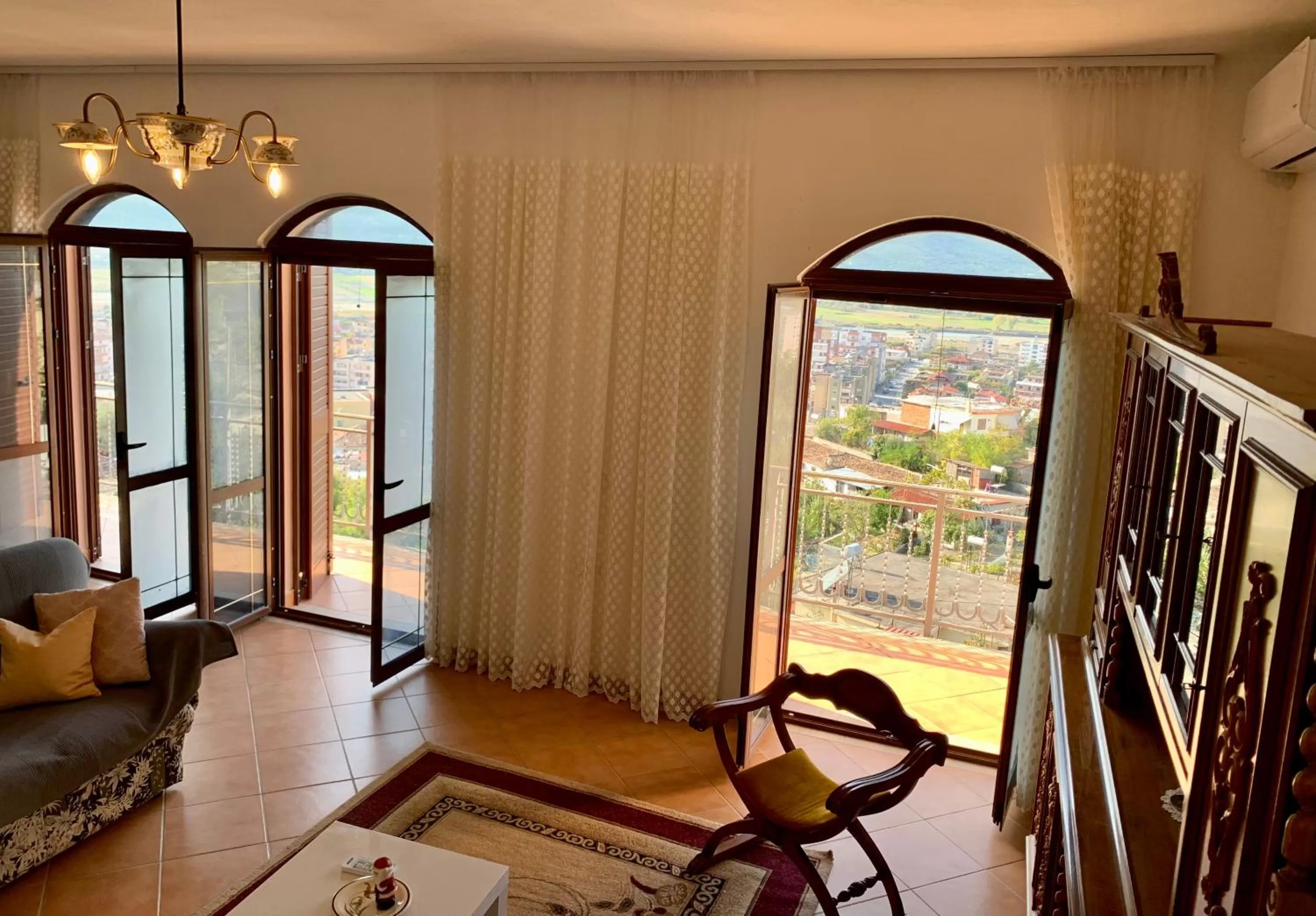 Balcony/Terrace, Seating Area in Guesthouse Villa Rosa Berat