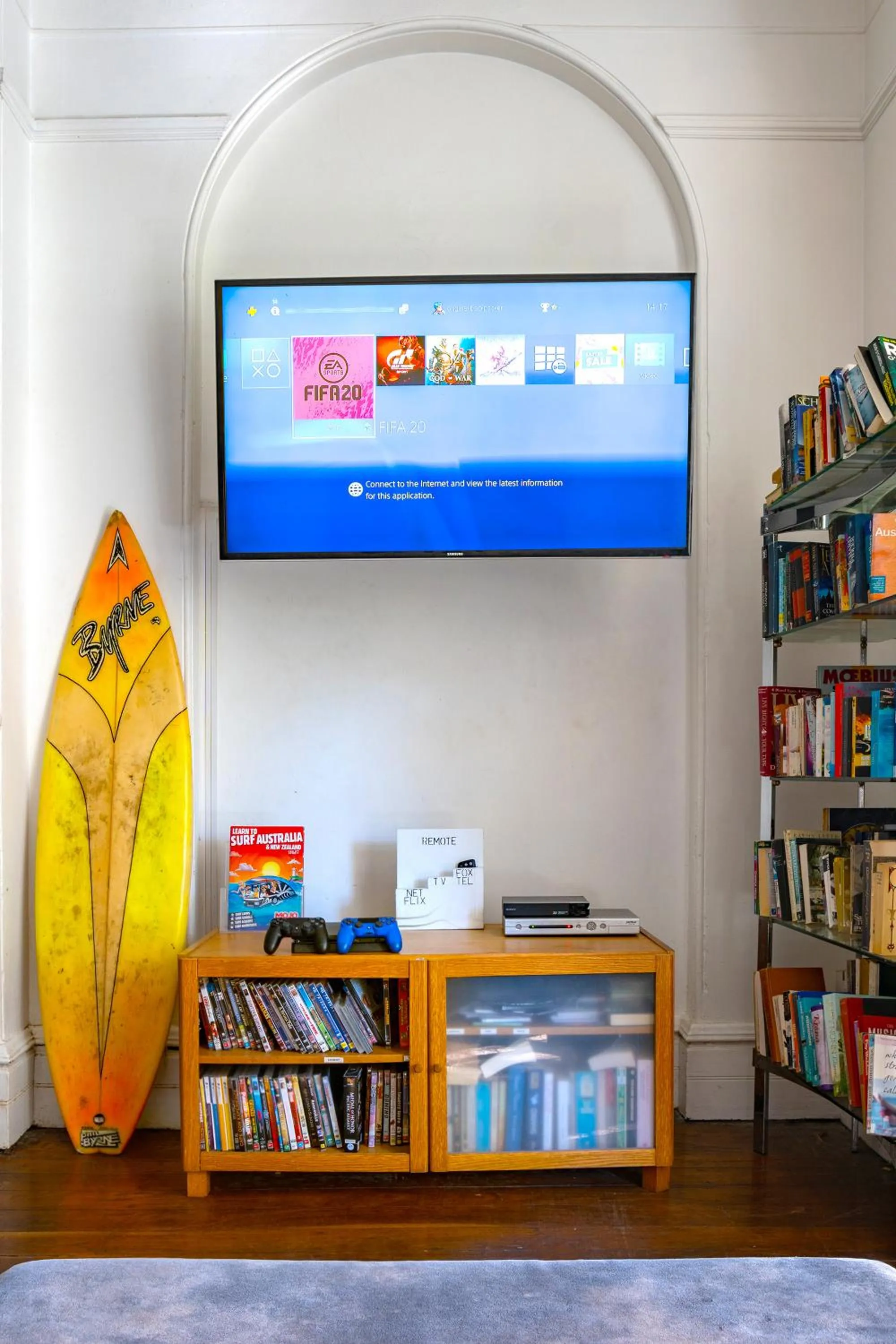 Game Room in Original Backpackers