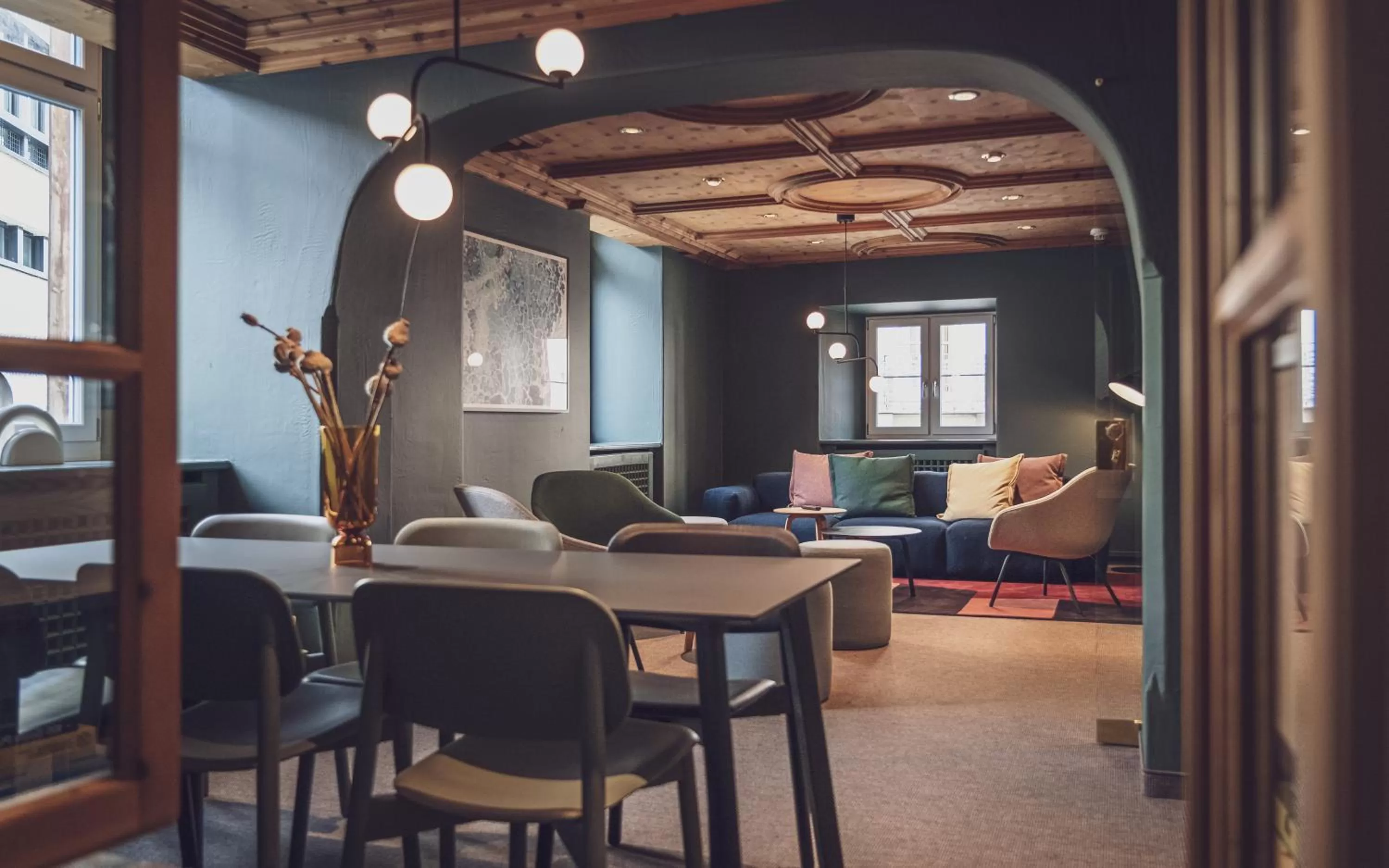 Lobby or reception in Hotel Davoserhof by Mountain Hotels