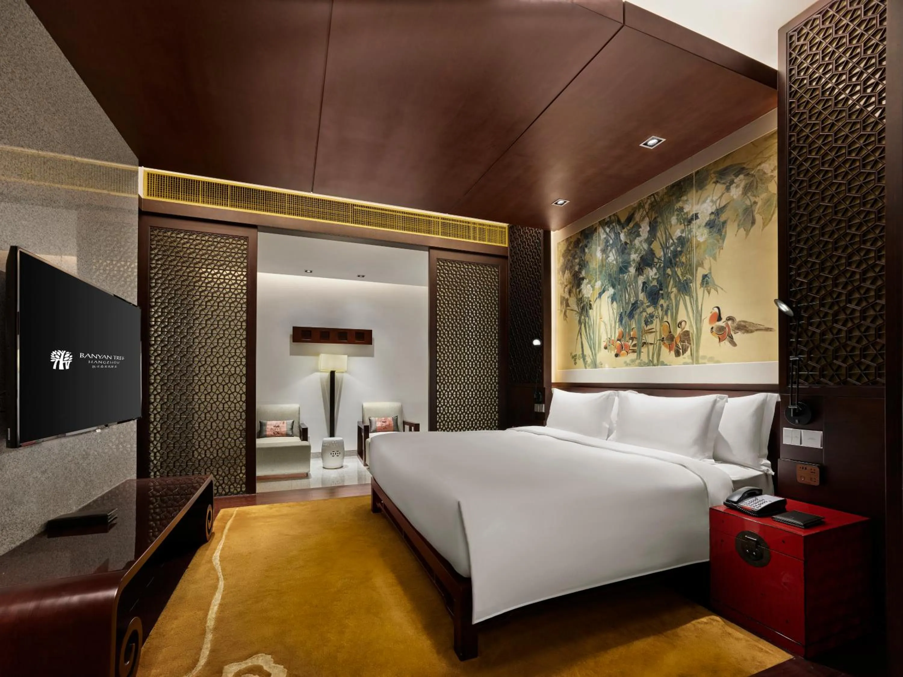Bed in Banyan Tree Hangzhou