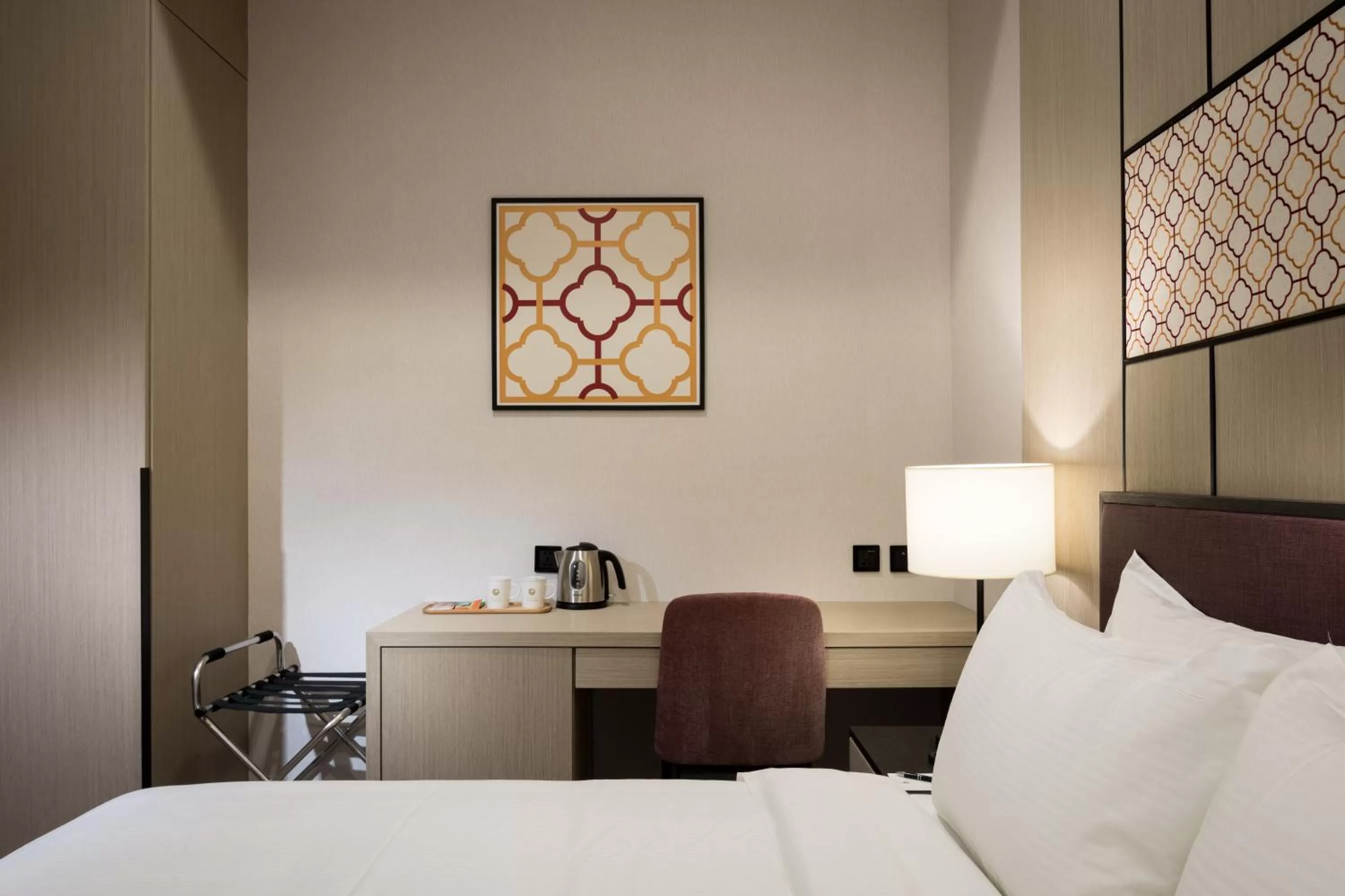 Bed in 台南星鑽國際商旅 Hua Hotel