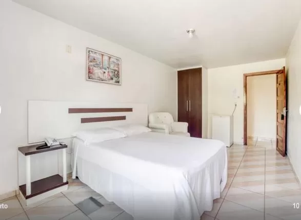 Bedroom, Bed in Hotel Nosso Bosque