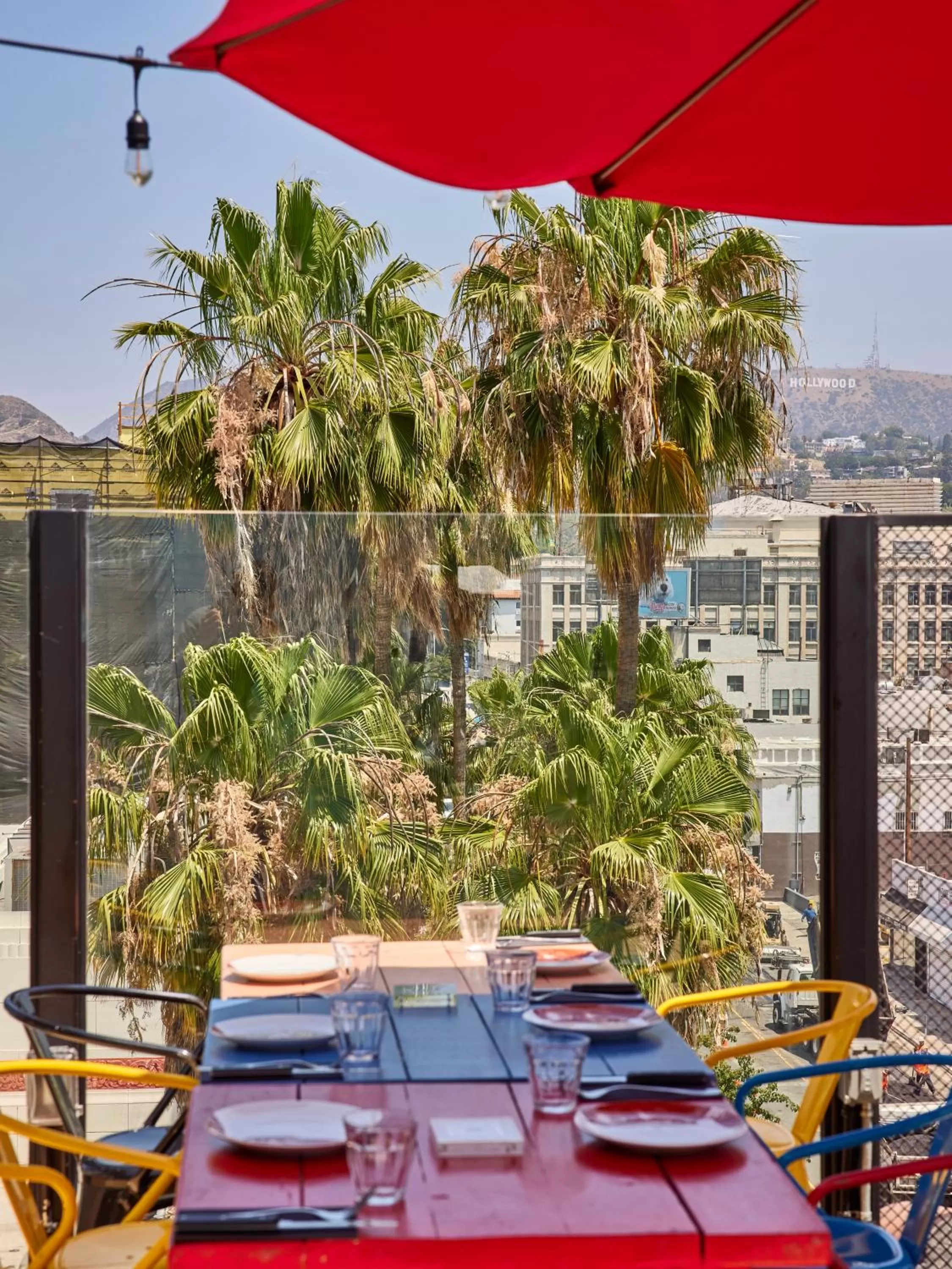 Patio in Mama Shelter Los Angeles