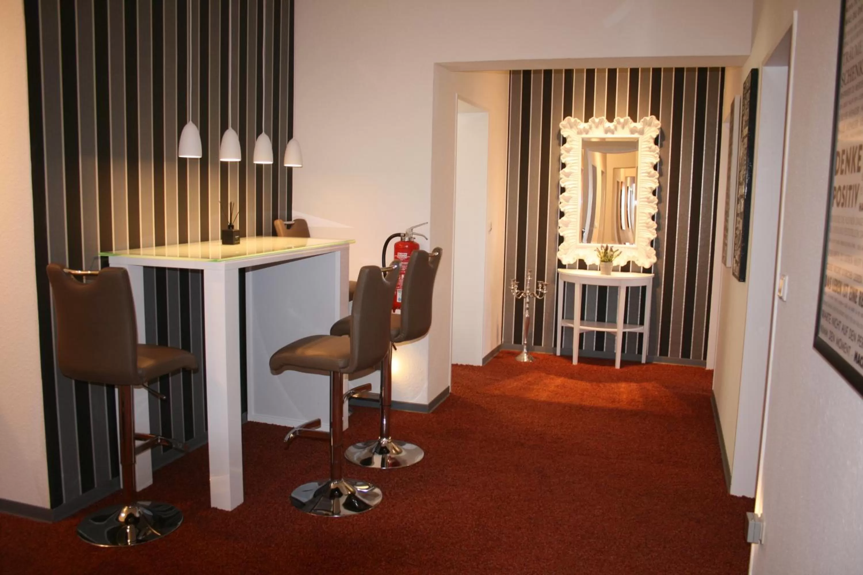 Lobby or reception in Gästehaus beim Prinz