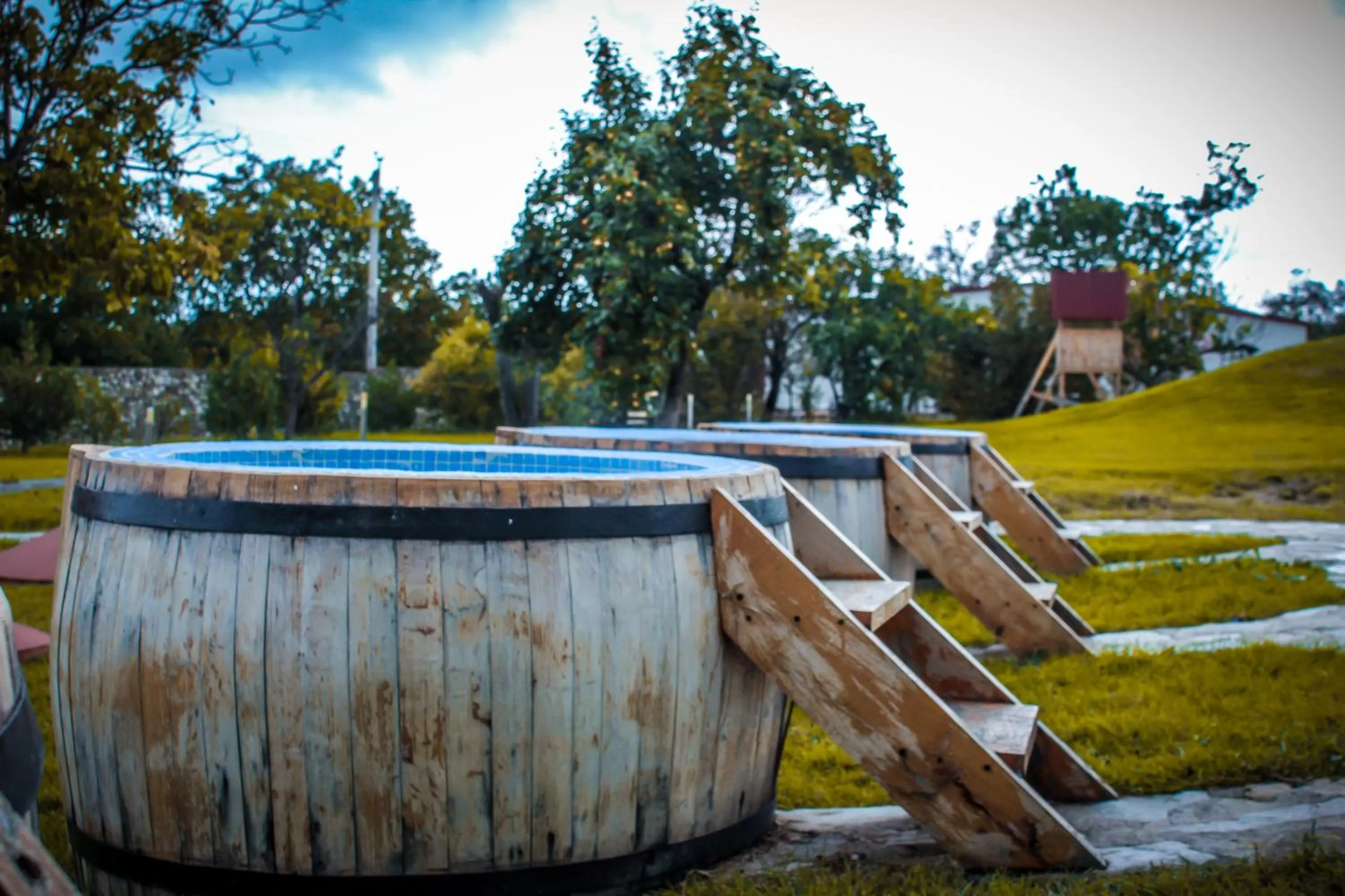 Hot Tub in Schuchmann Wines Château,Villas & SPA