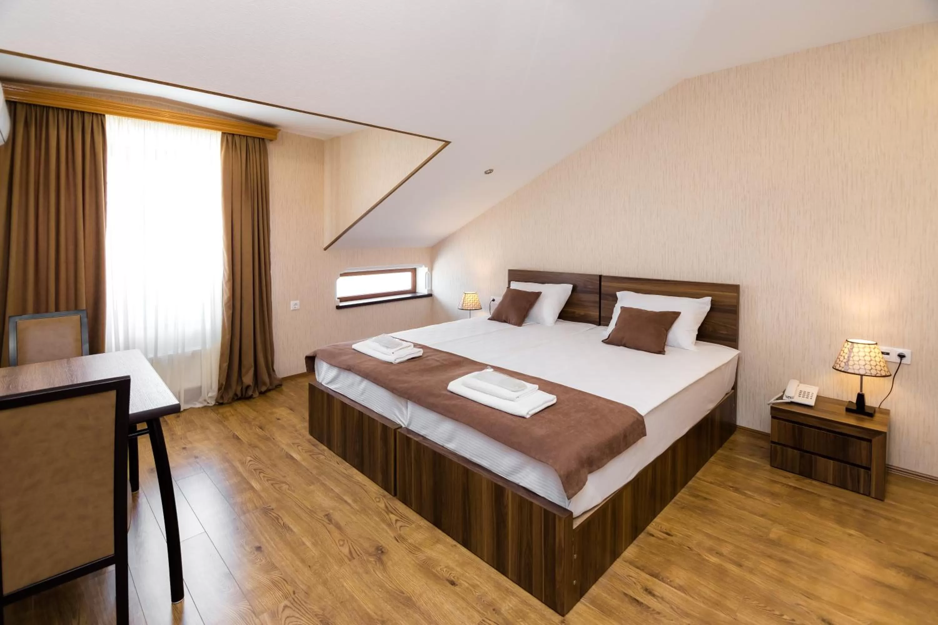 Bed in Elia Palace Hotel