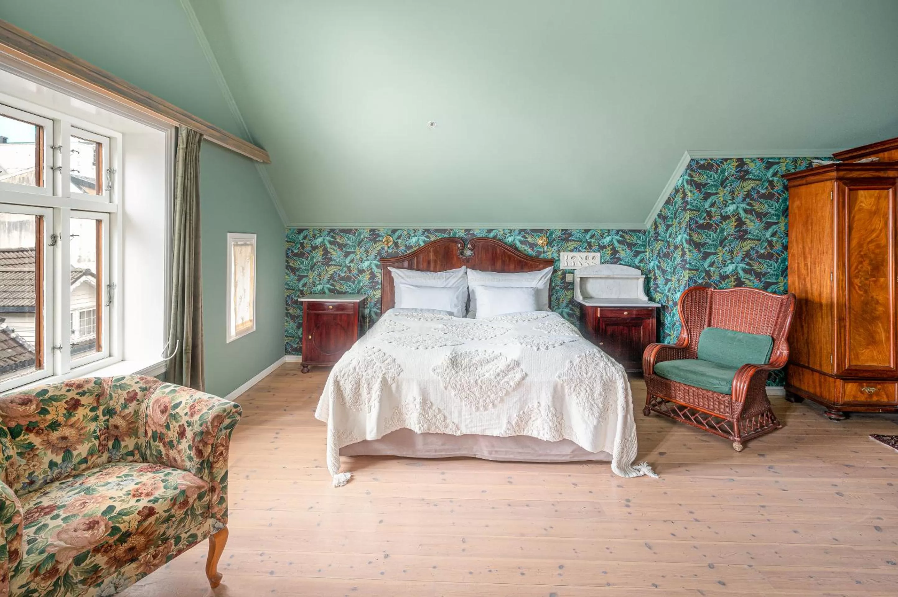 Bed in GamlaVærket Gjæstgiveri og Tracteringssted