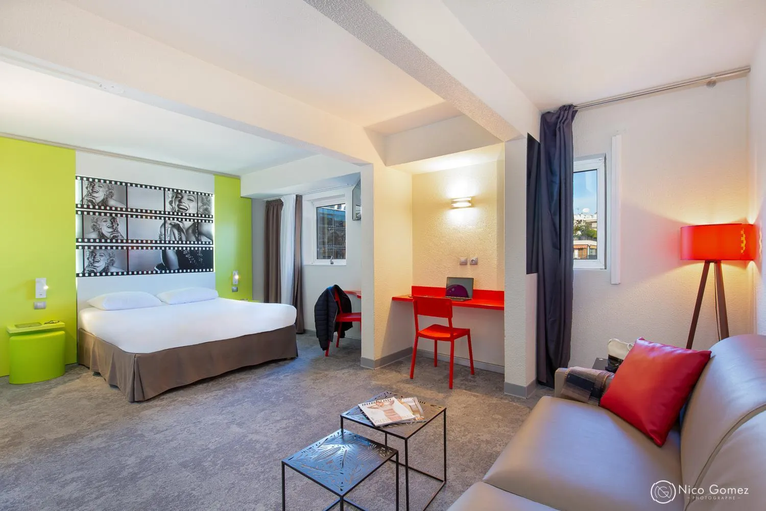 Bed in ibis Styles Cannes Le Cannet