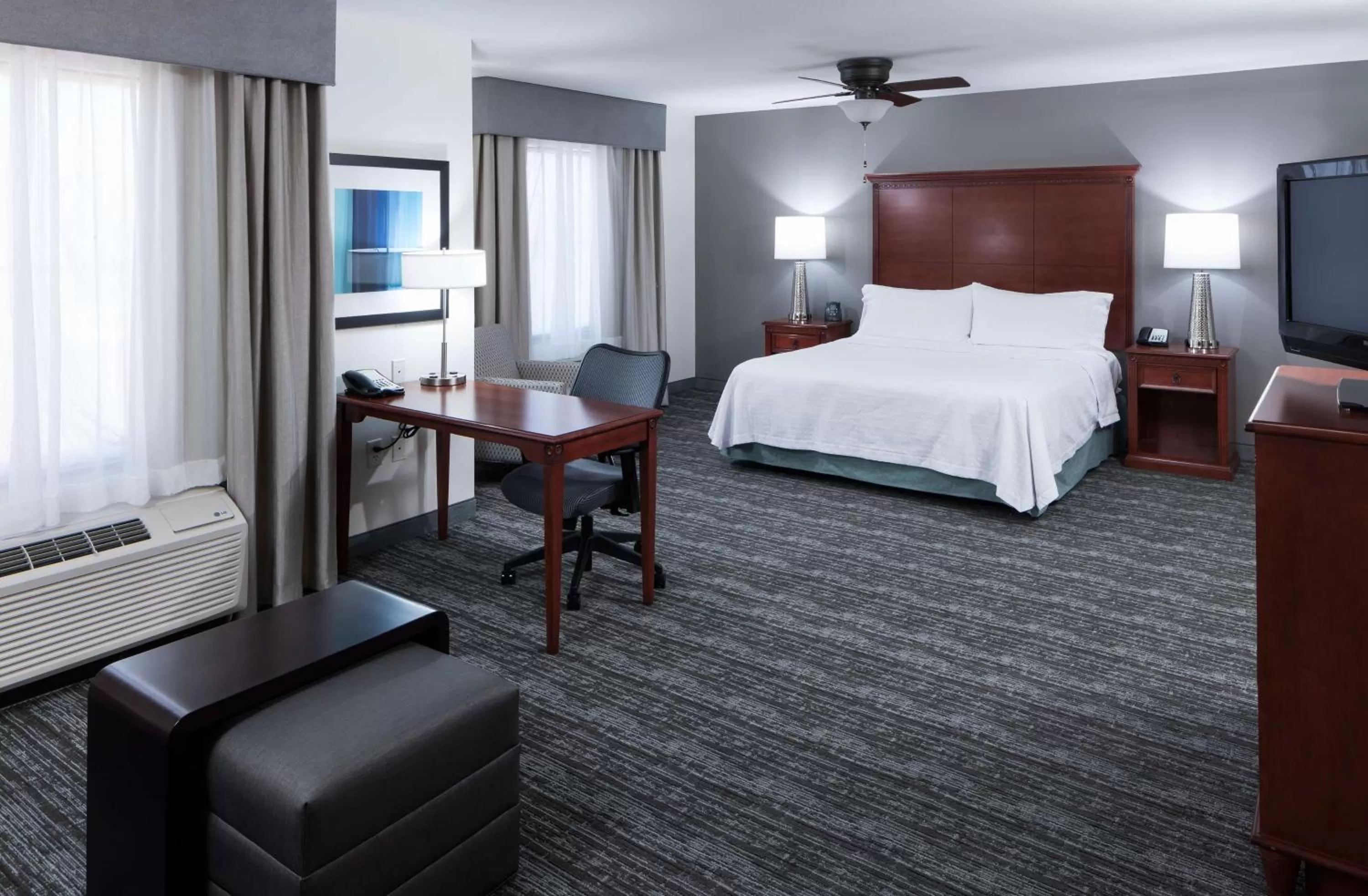 Bathroom, Bed in Homewood Suites by Hilton Denton