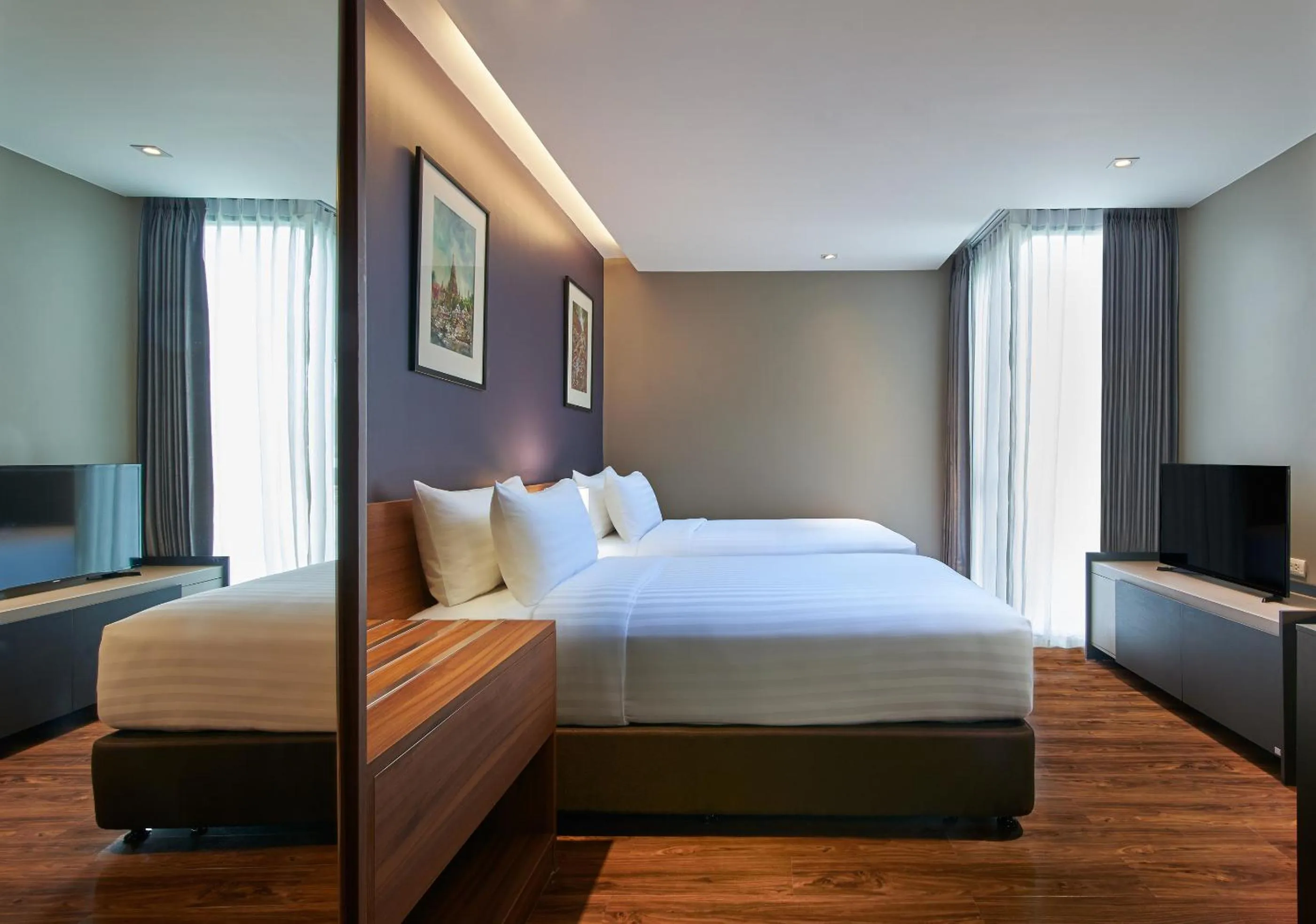 TV and multimedia, Bed in Amp Am House Bangkok Hotel