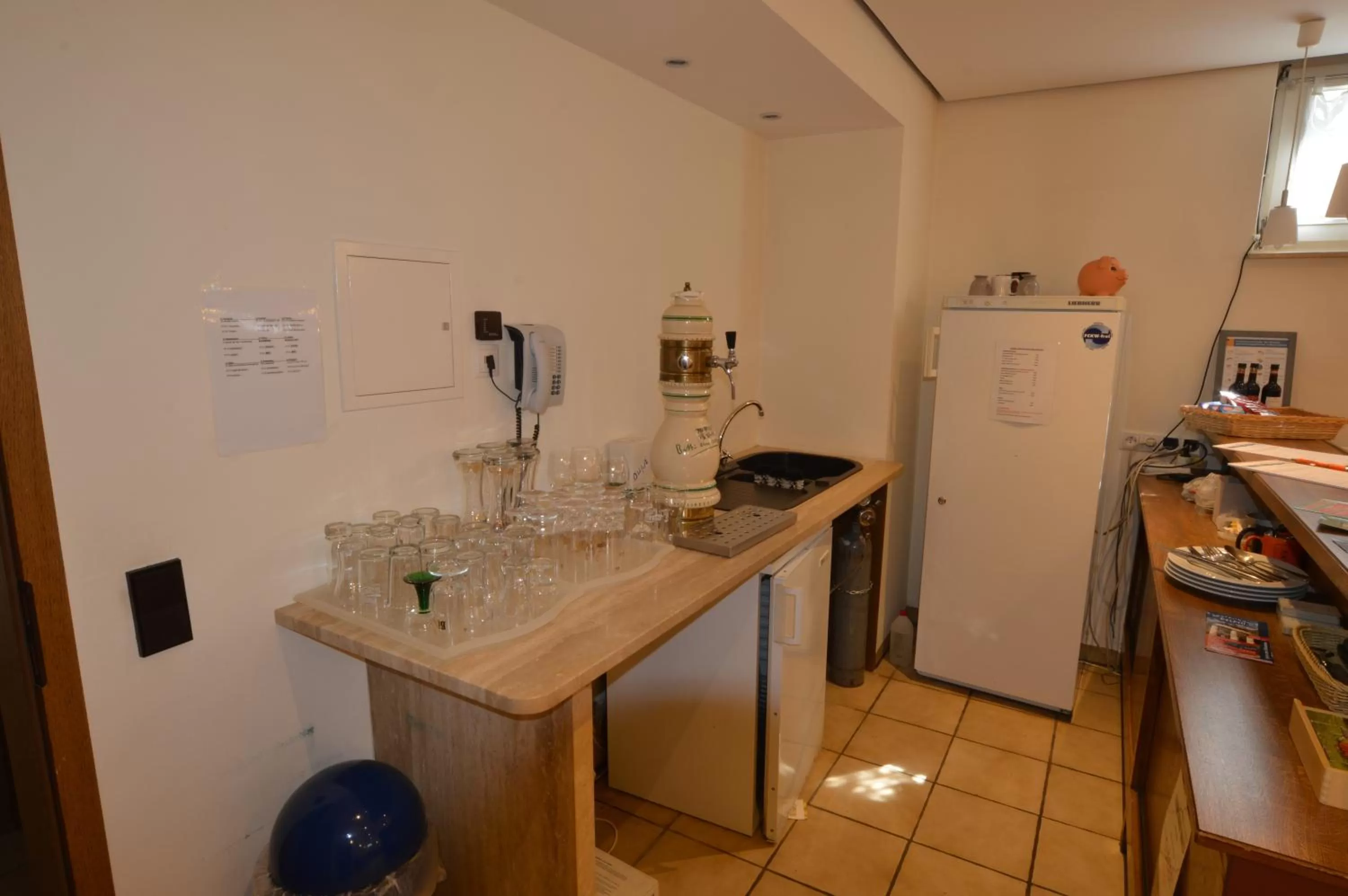 Lounge or bar, Kitchen/Kitchenette in Aktivhotel Alter Kaiser