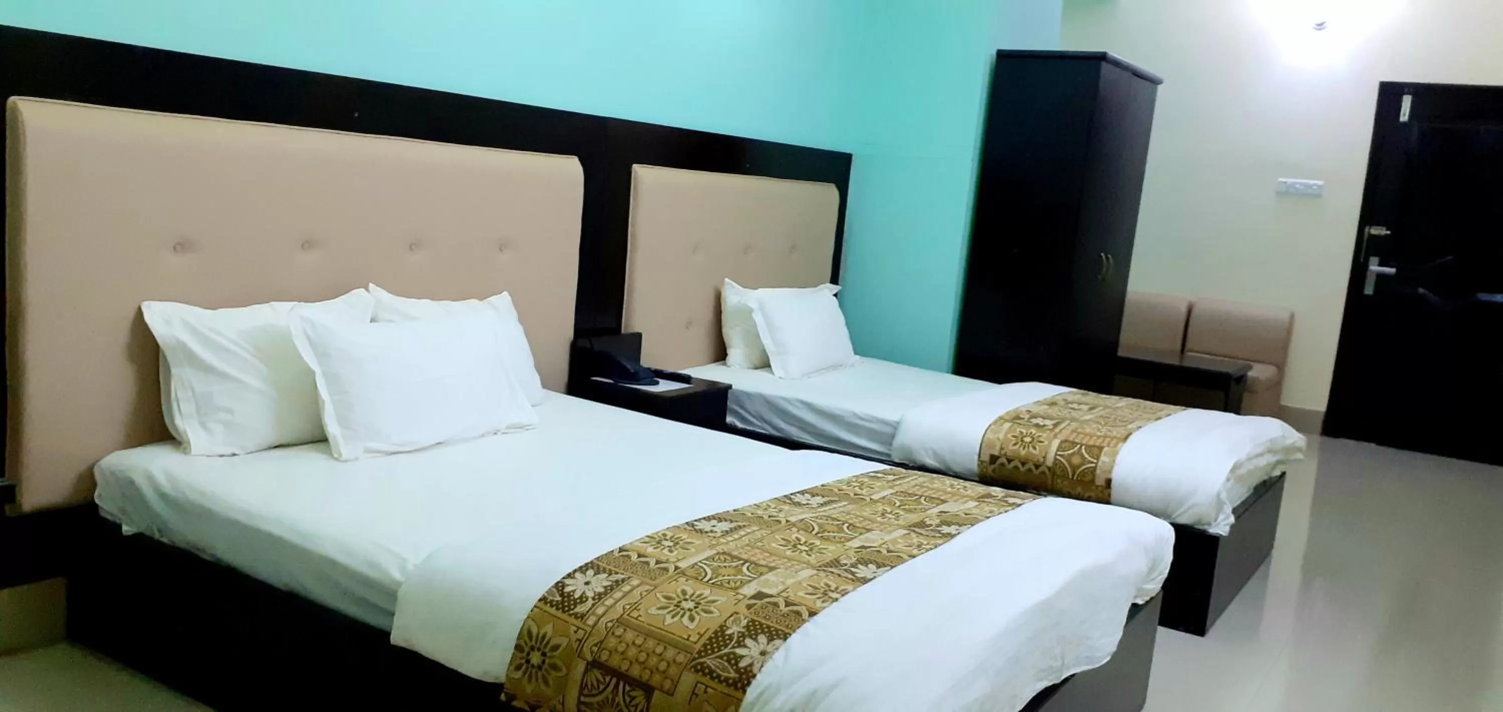 Bed in Grand Surma Hotel