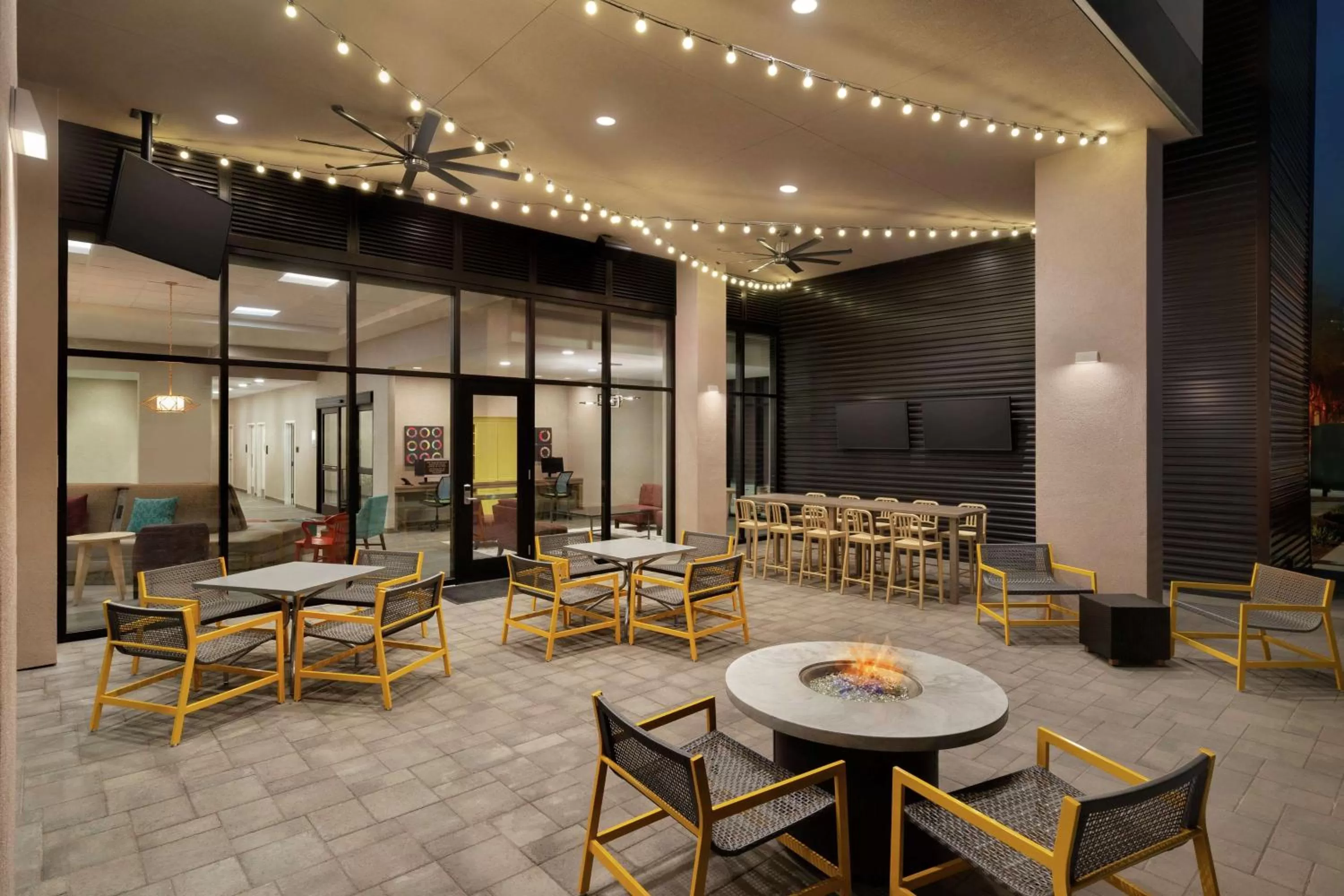 Patio in Home2 Suites By Hilton Woodland Hills Los Angeles