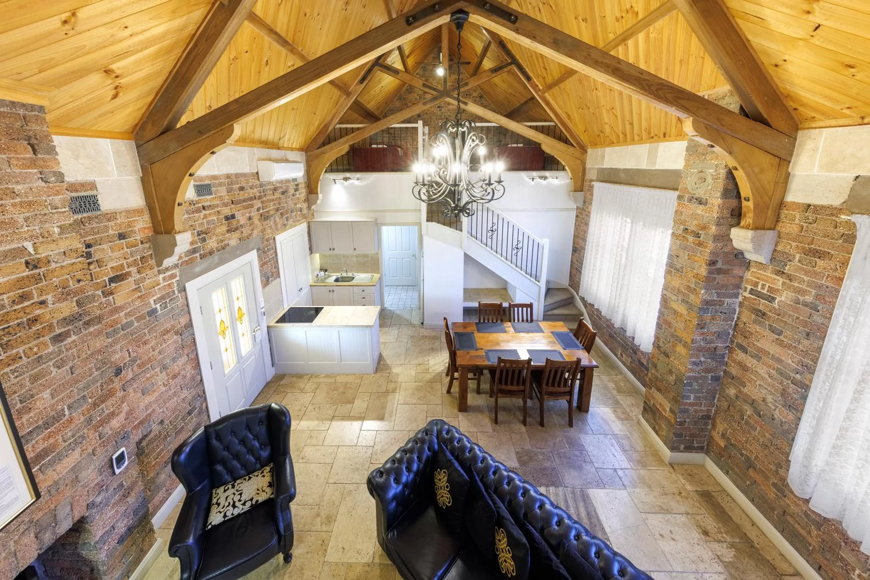 Seating area in Black Gold Motel
