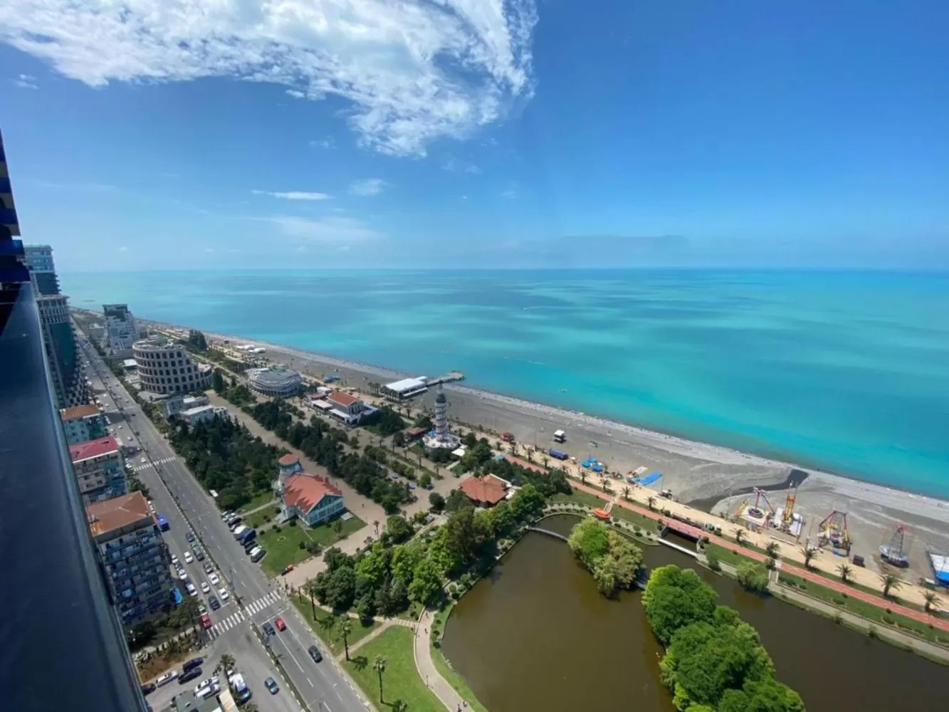 Bird's eye view, Bird's-eye View in Special Apartments In Orbi City Batumi