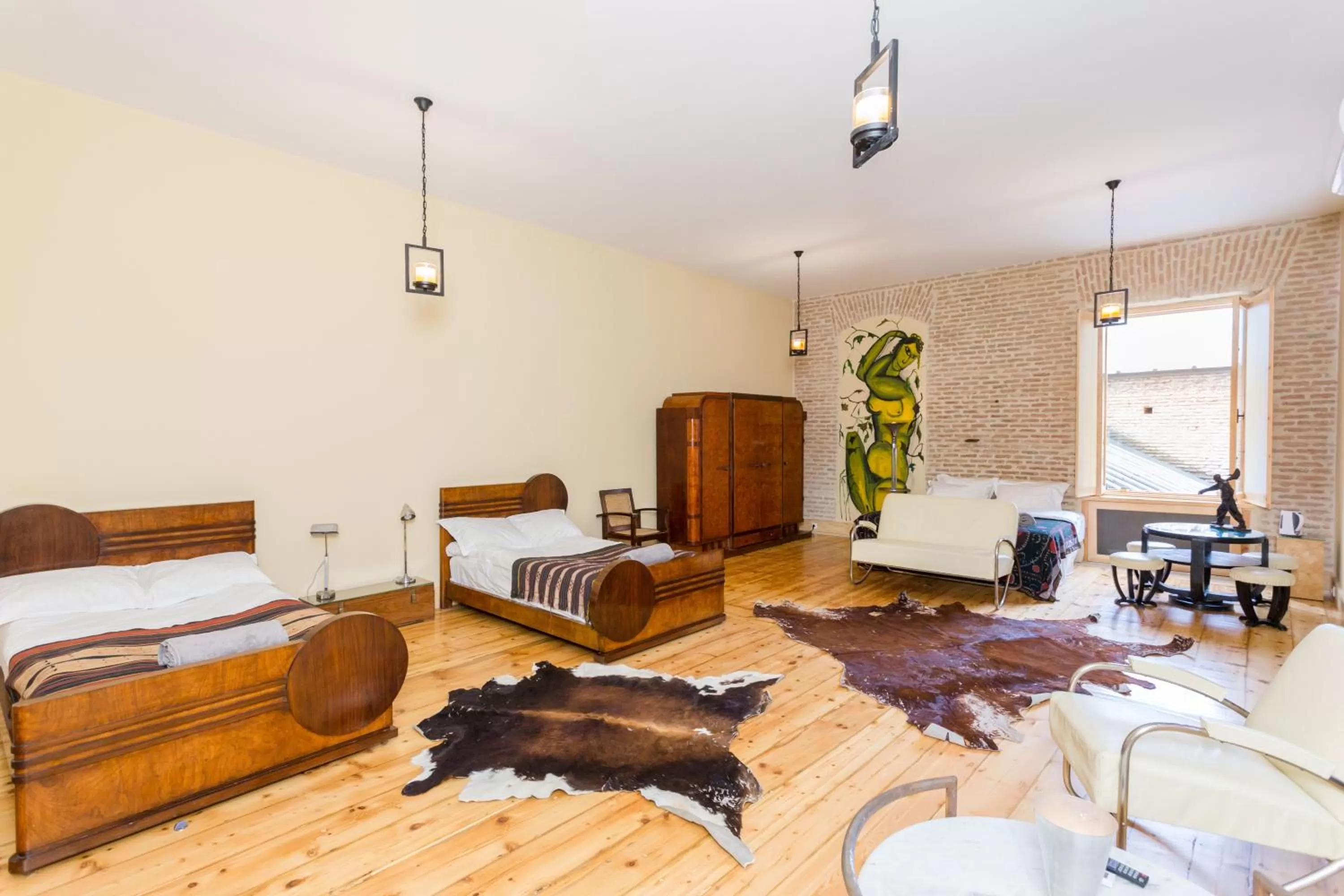 Living room, Bed in Castle in Old Town