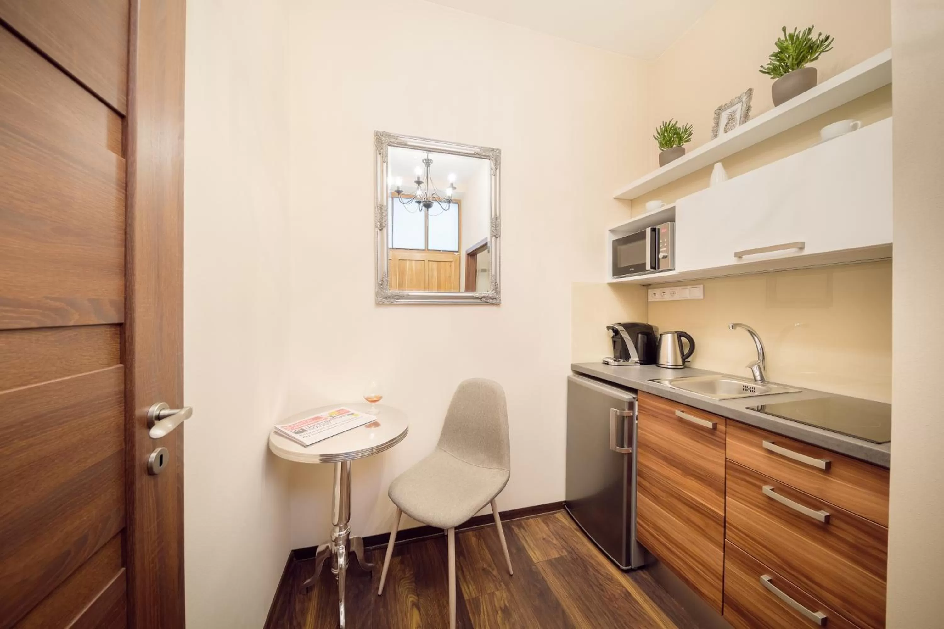 Kitchen or kitchenette in City Residence Apartment Hotel