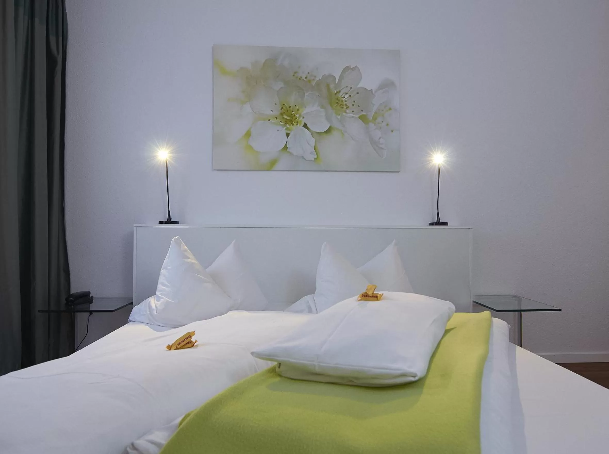 Decorative detail, Bed in Gartenstadt Hotel