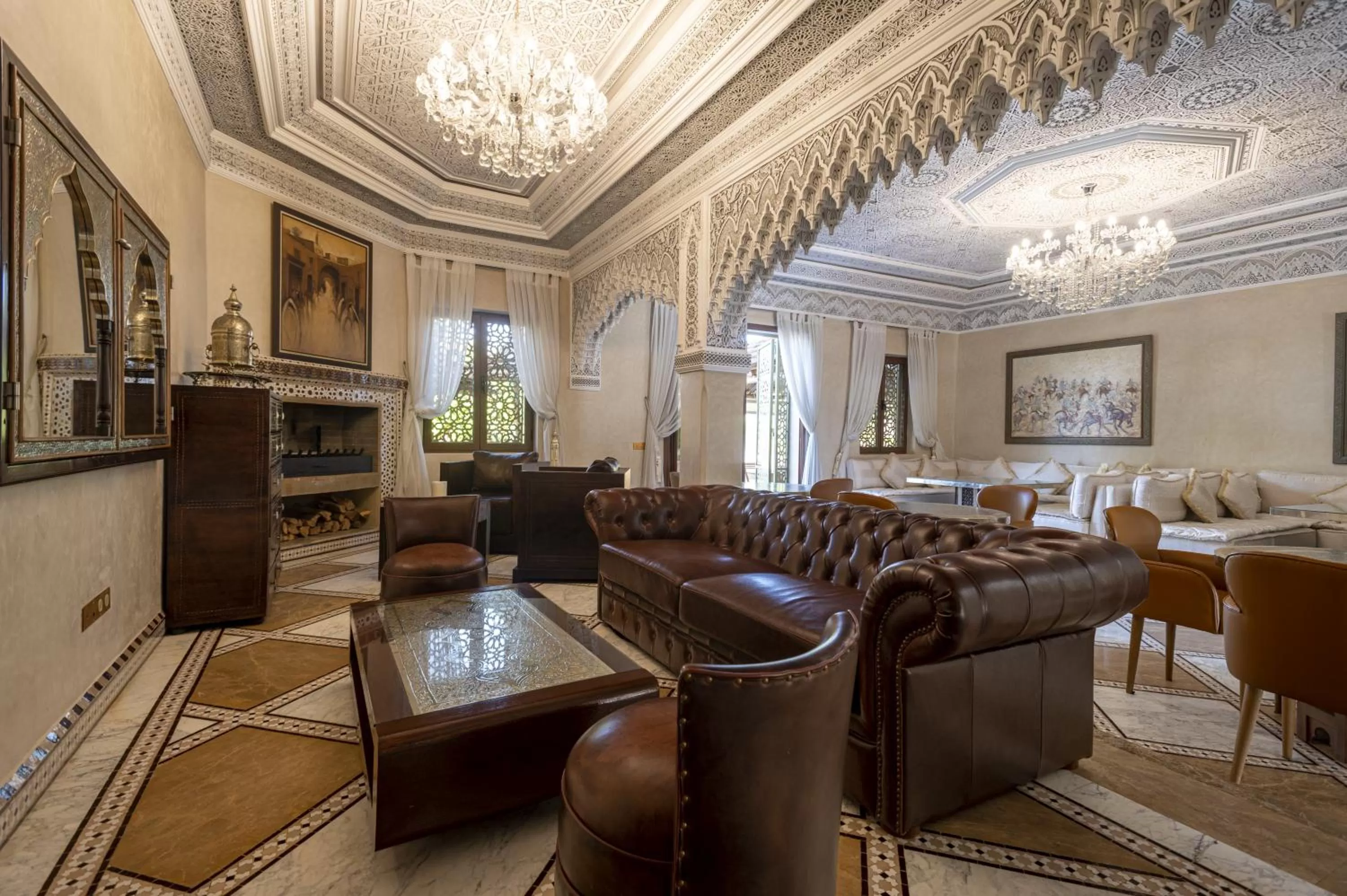 Lobby or reception, Seating Area in Maria Towers , Palais Table d'hôtes & SPA