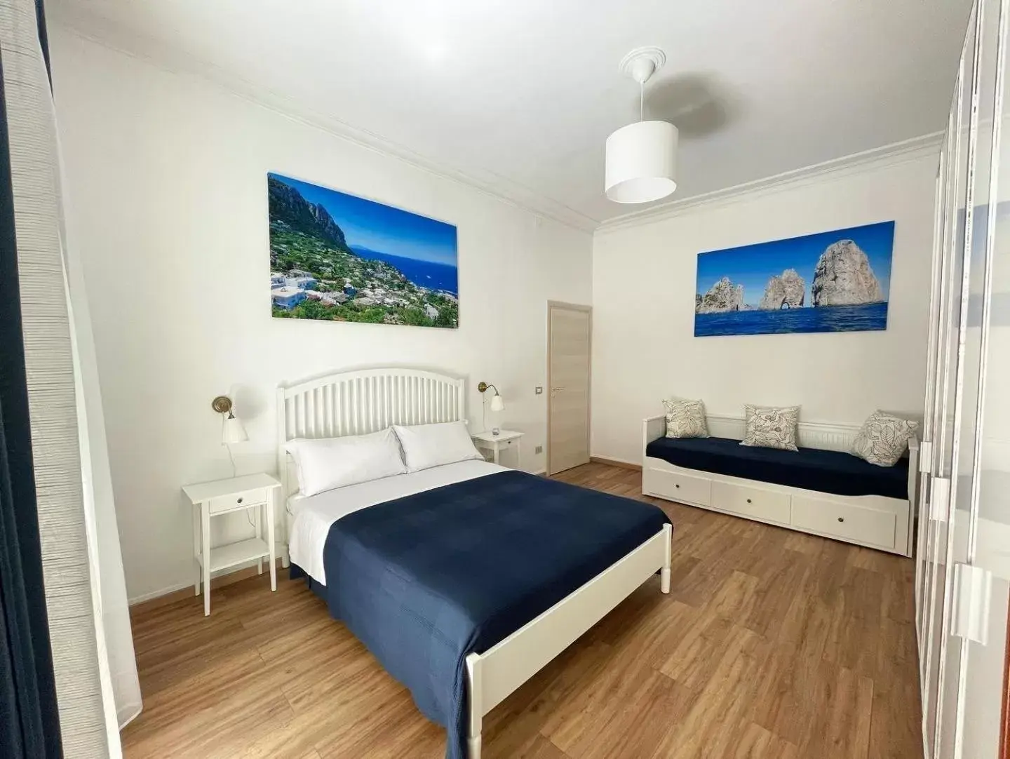 Quadruple Room with Balcony in B&B Acqua Azzurra Quadruple Room with Balcony in B&B Acqua Azzurra