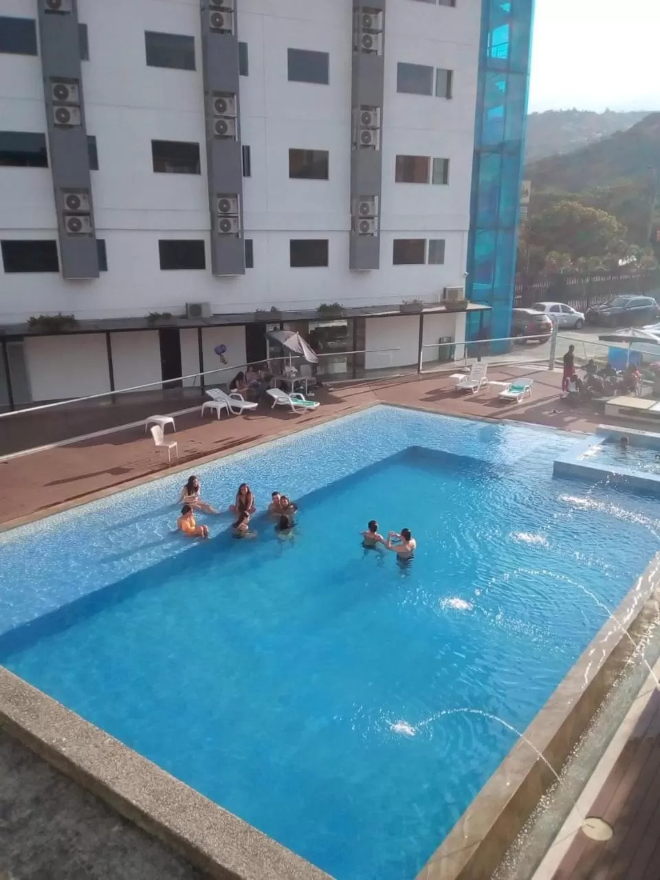 Pool view in Hotel Blue 66