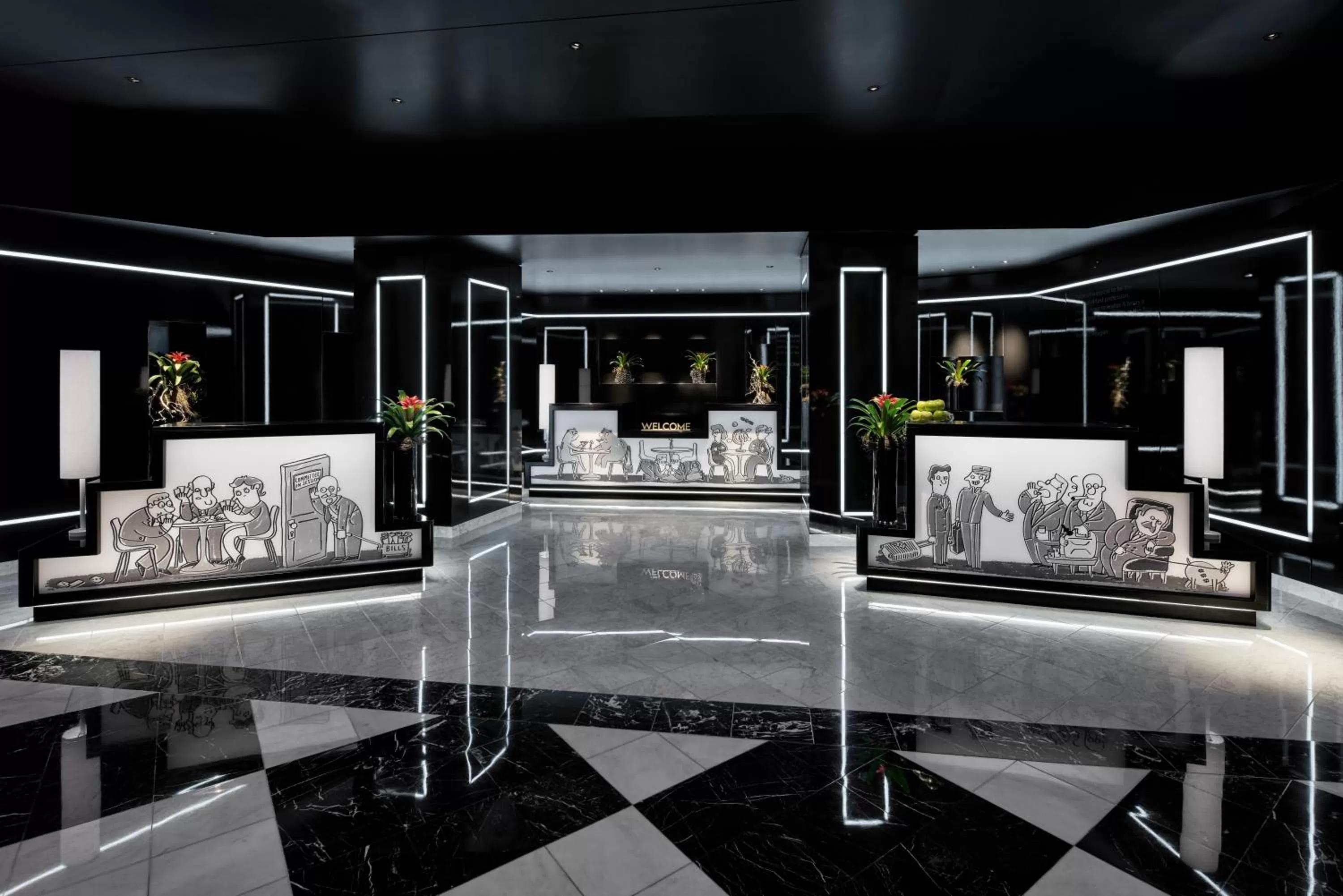 Lobby or reception in Hotel Washington