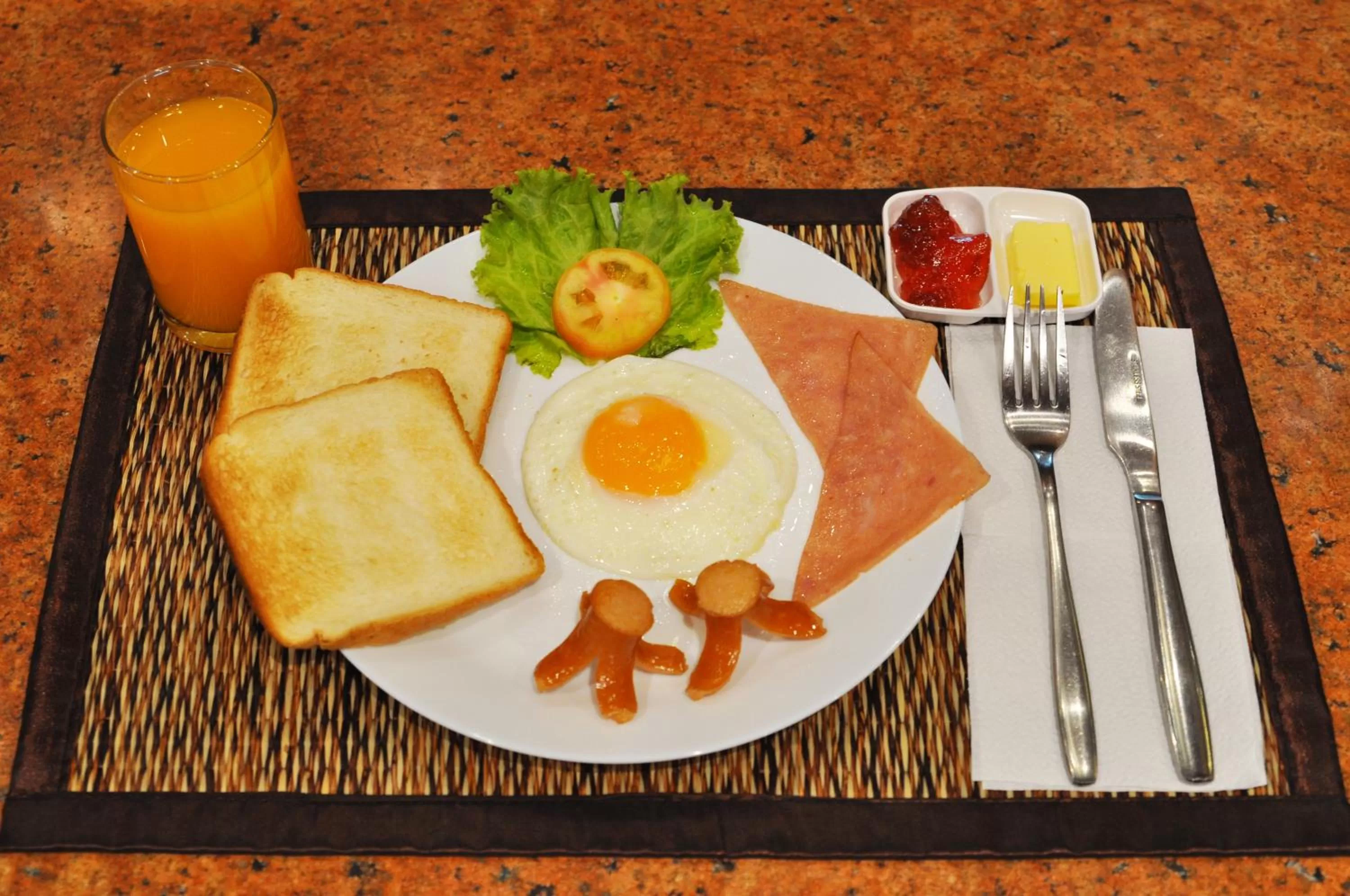 Breakfast in KC Place Hotel Pratunam