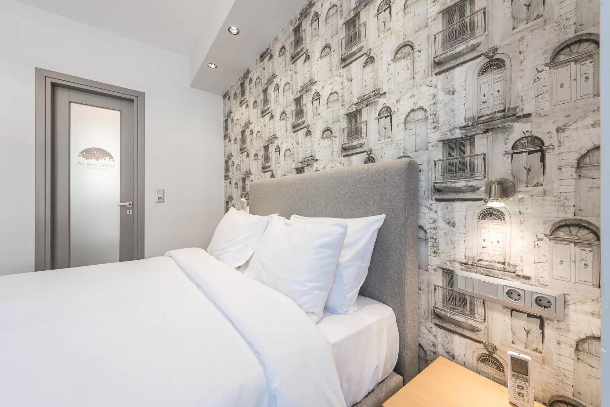 Bed in Athens Lights