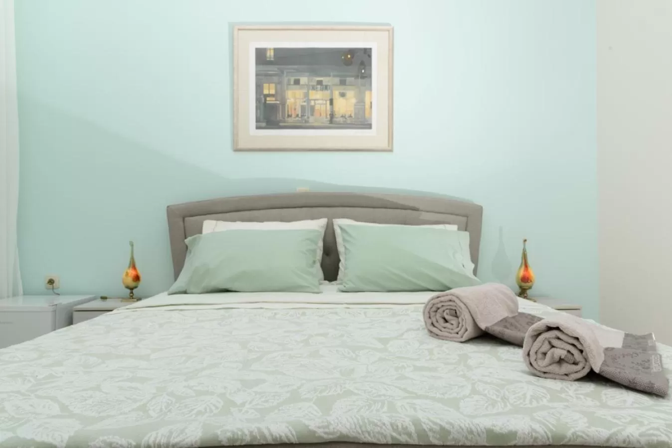 Bedroom, Bed in Theasis Athens