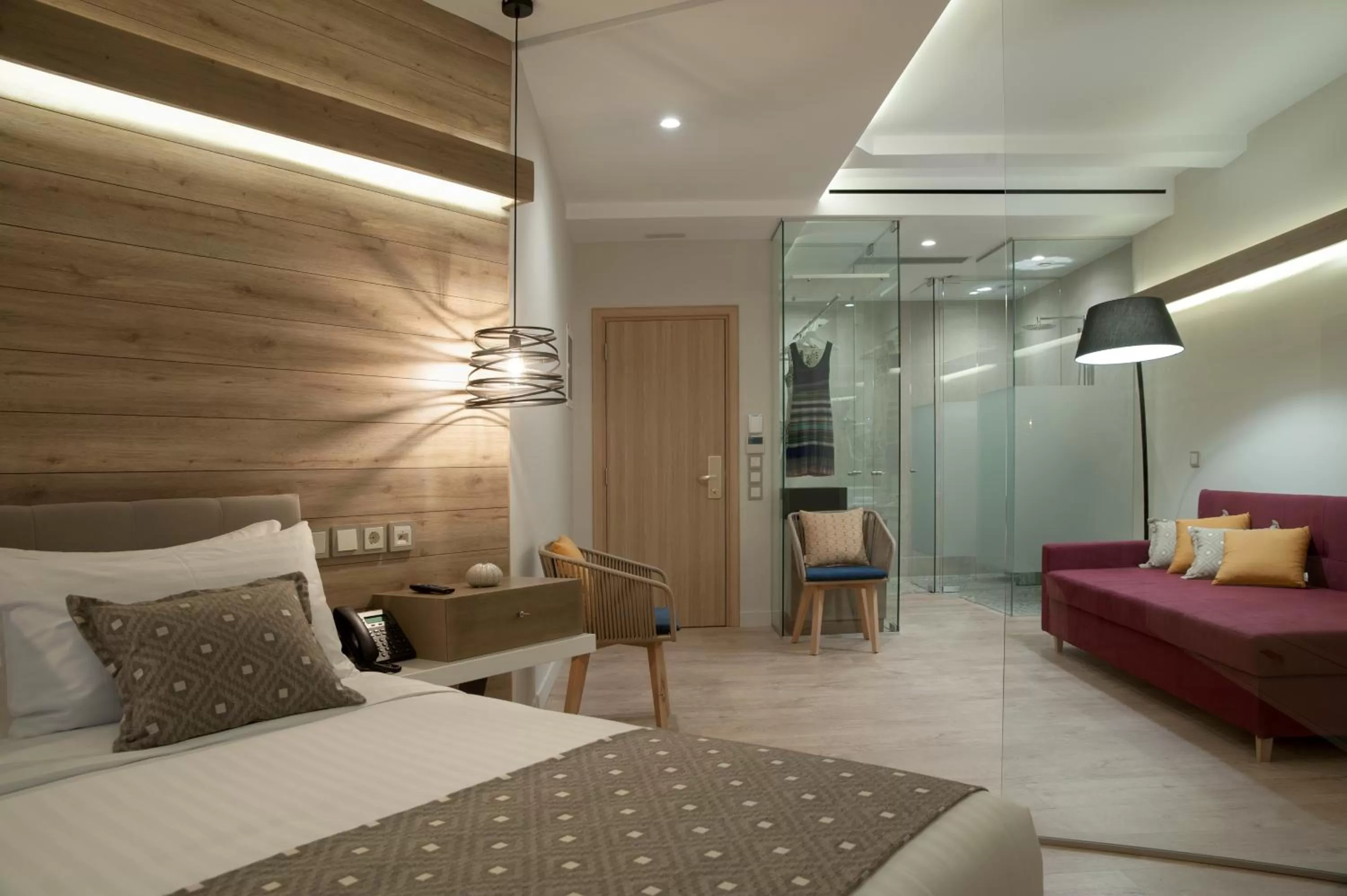 Living room in Seasabelle Hotel near Athens Airport