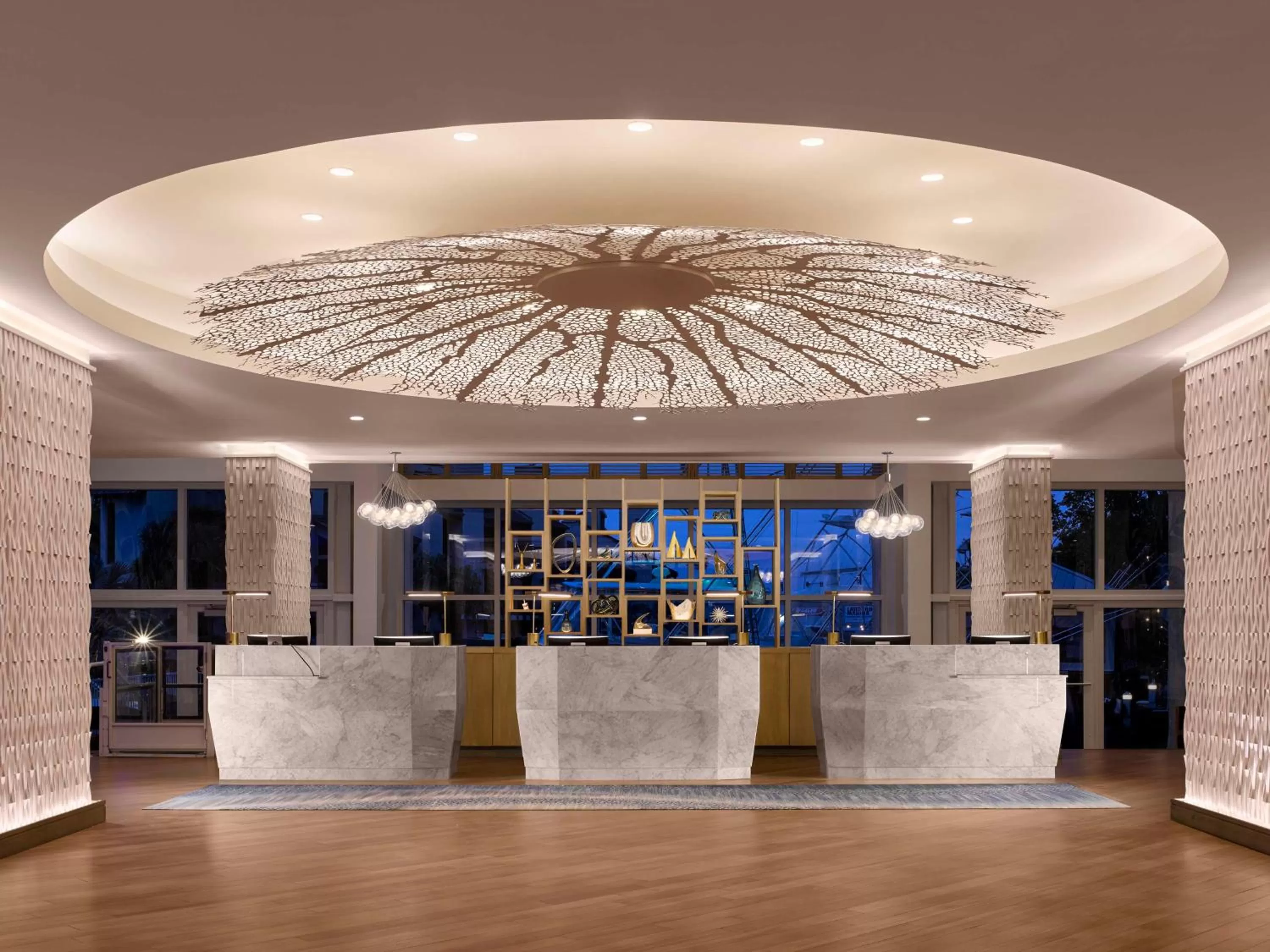 Lobby or reception in Hilton Fort Lauderdale Marina
