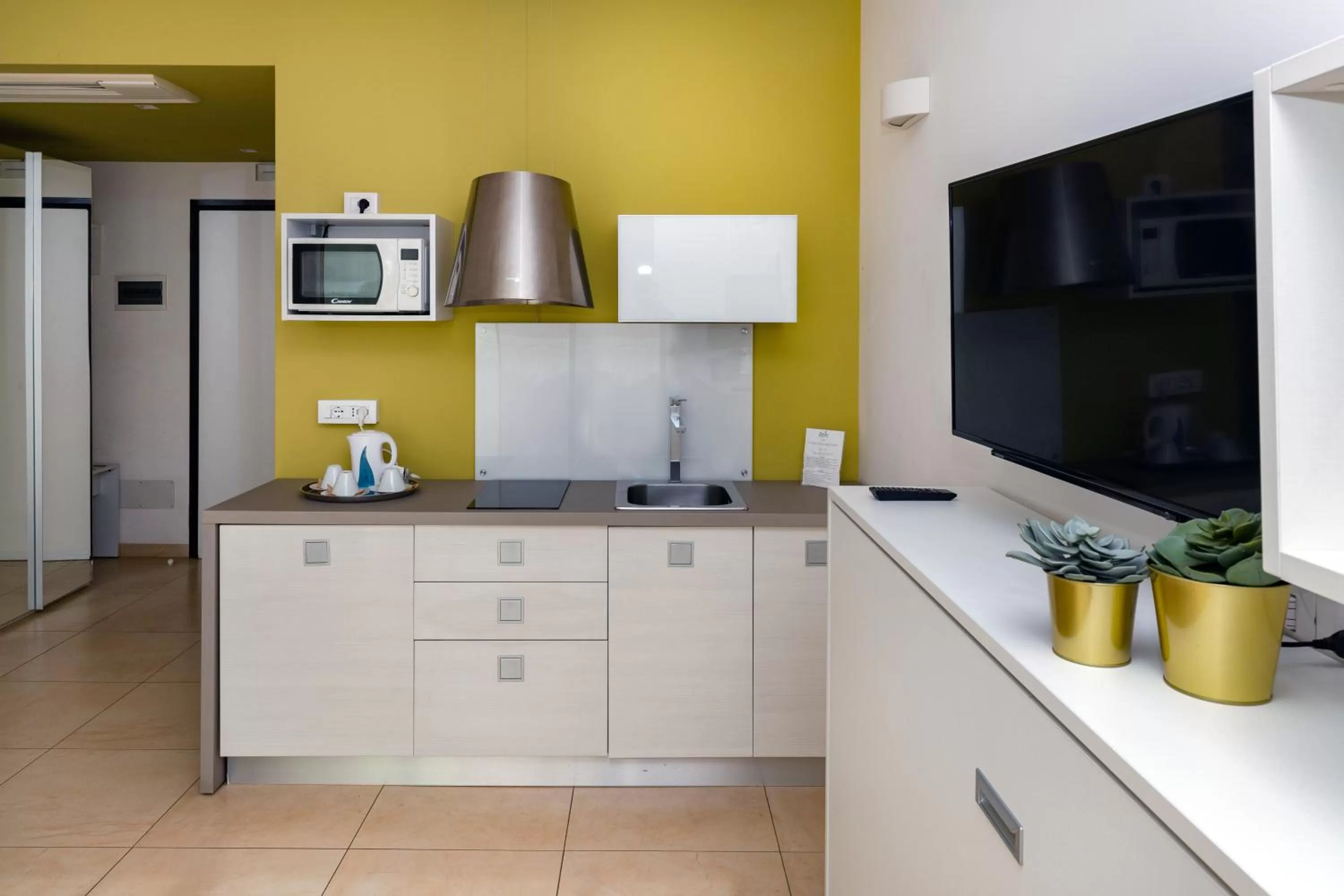Kitchen or kitchenette in Zeus Hotel - Aparthotel - Meeting & Congress