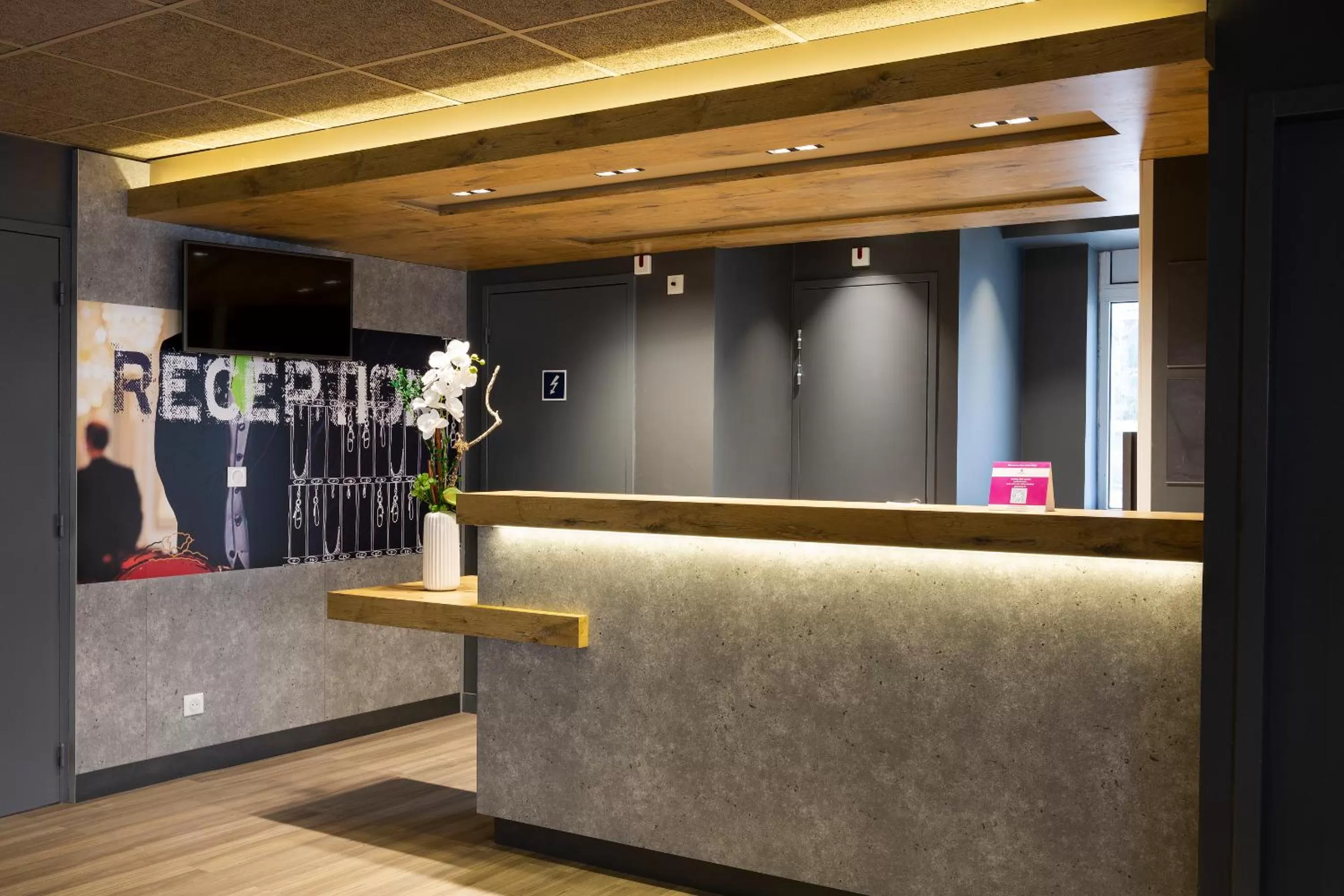Lobby or reception in Ibis Budget Bourgoin Jallieu Centre