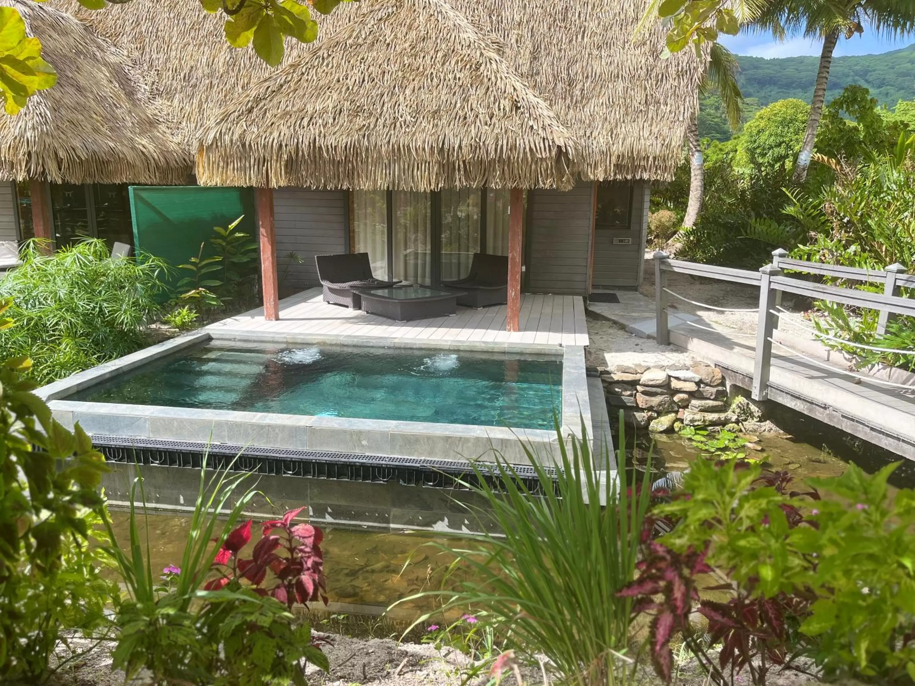 Swimming pool in Maitai Lapita Village Huahine