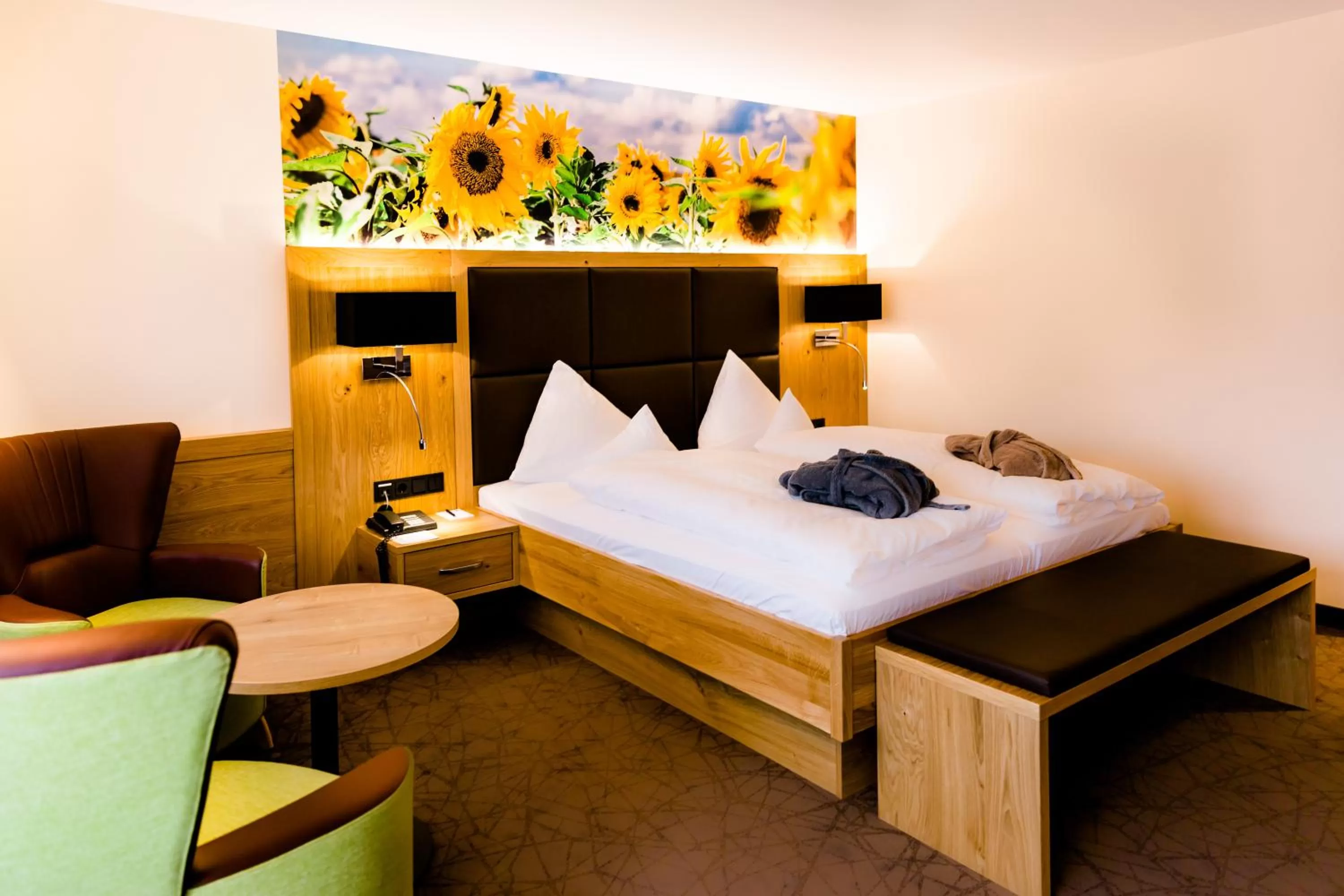 Bed in Thermalhotel Gass